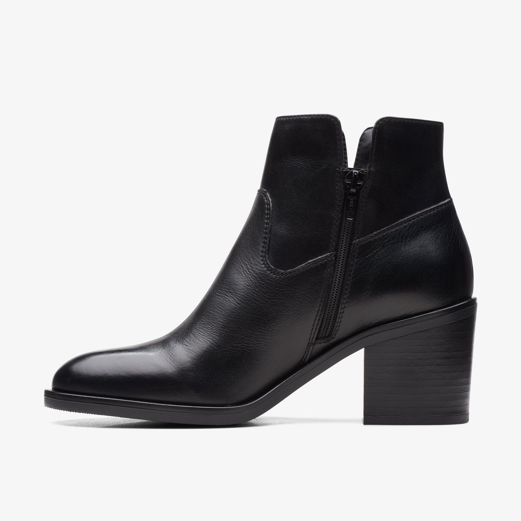 Valvestino Lo Black Leather Ankle Boots, view 3 of 7