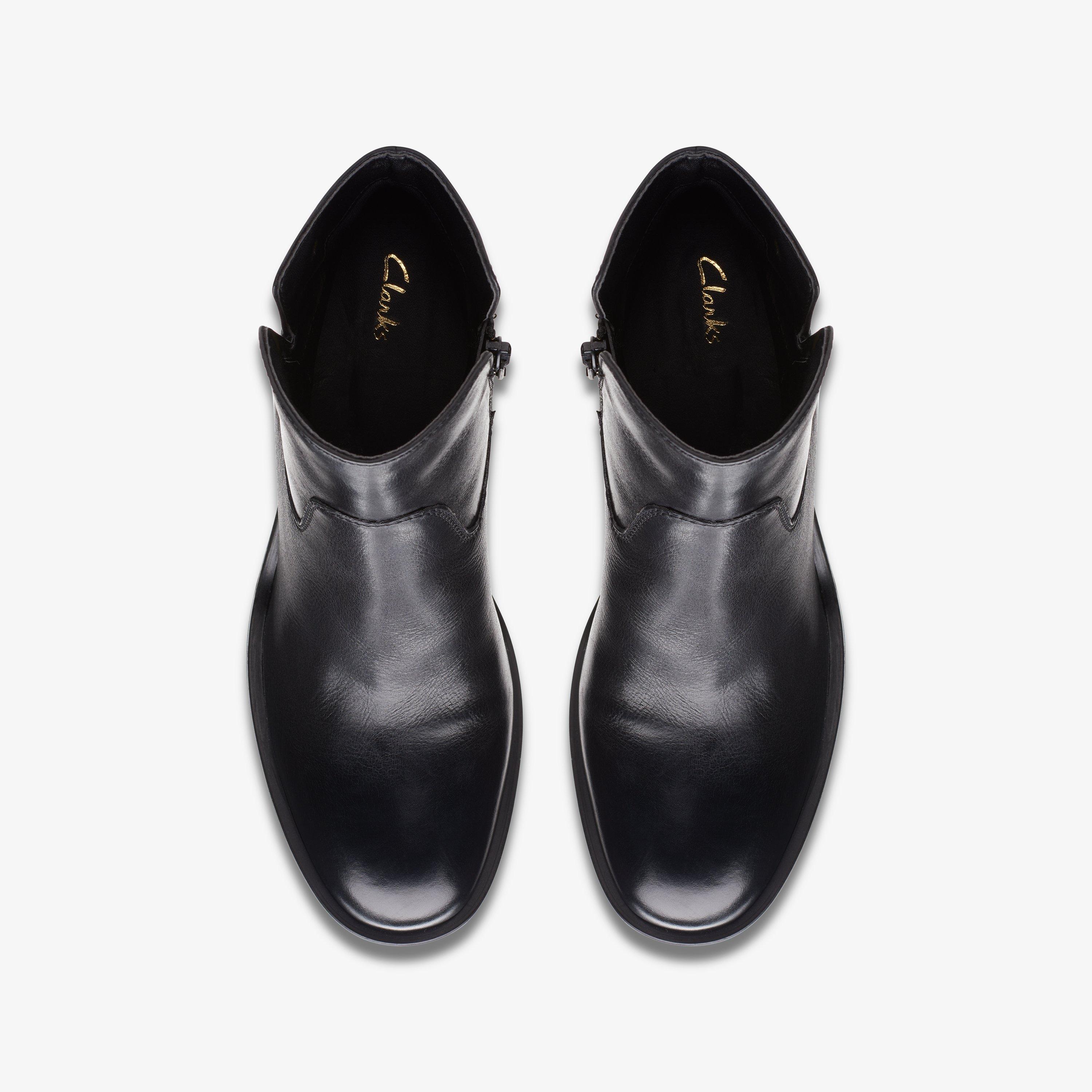 Valvestino Lo Black Leather Ankle Boots Heels, view 7 of 7