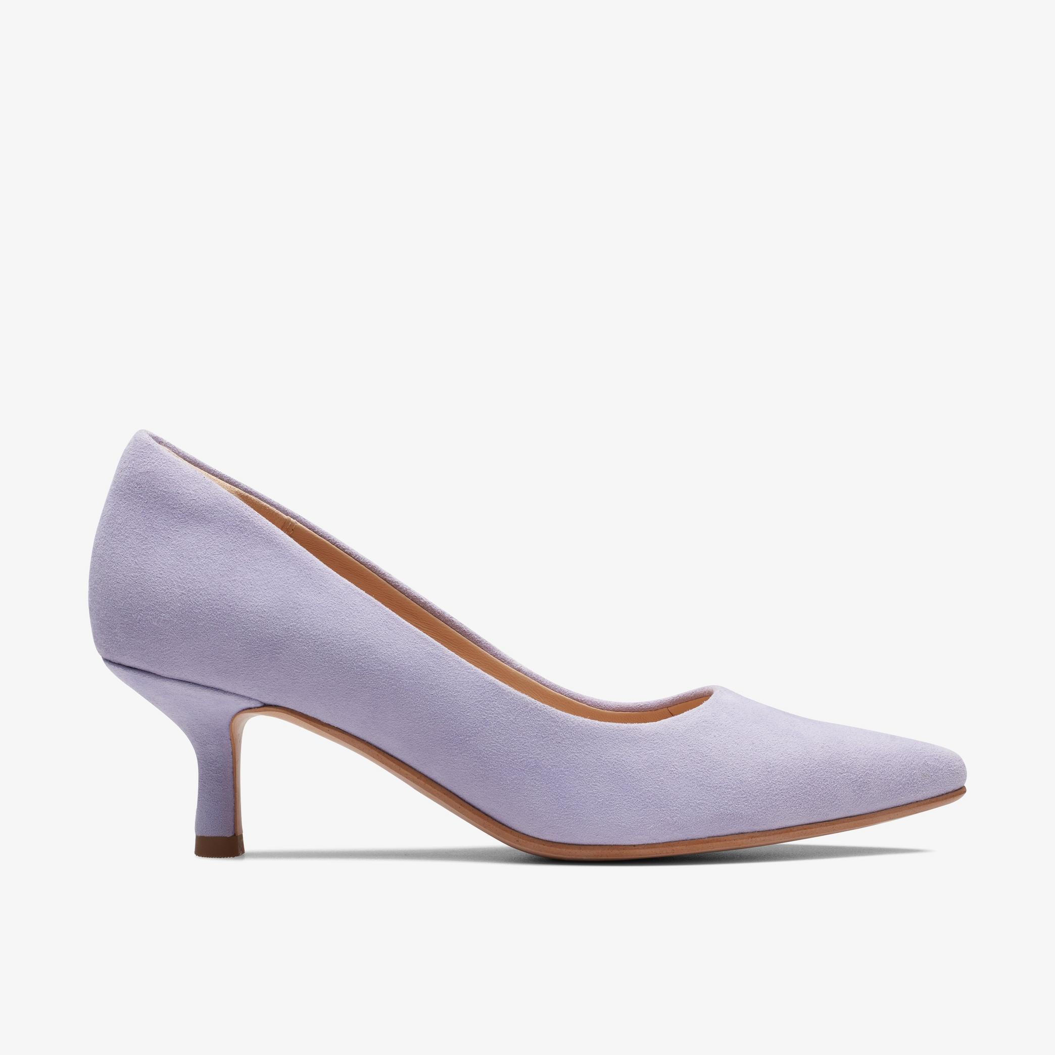 Violet55 Rae Lilac Suede Court Shoes, view 1 of 6