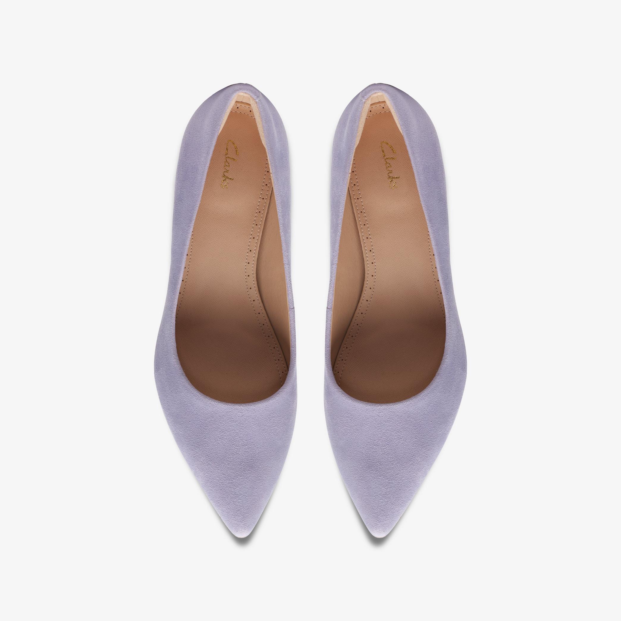 Violet55 Rae Lilac Suede Court Shoes, view 6 of 6