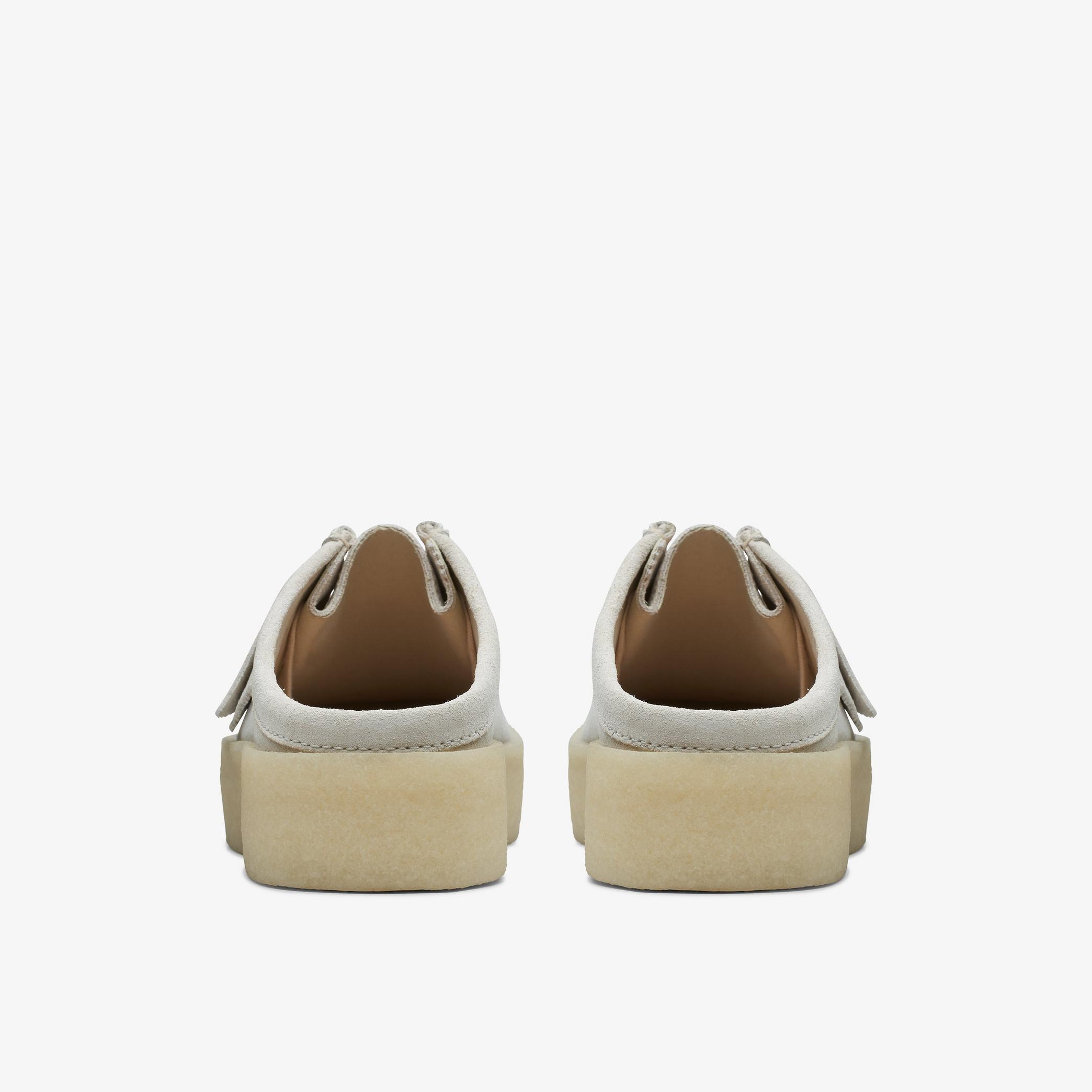 Wallabee Cup Lo Off White Suede Shoes, view 5 of 6