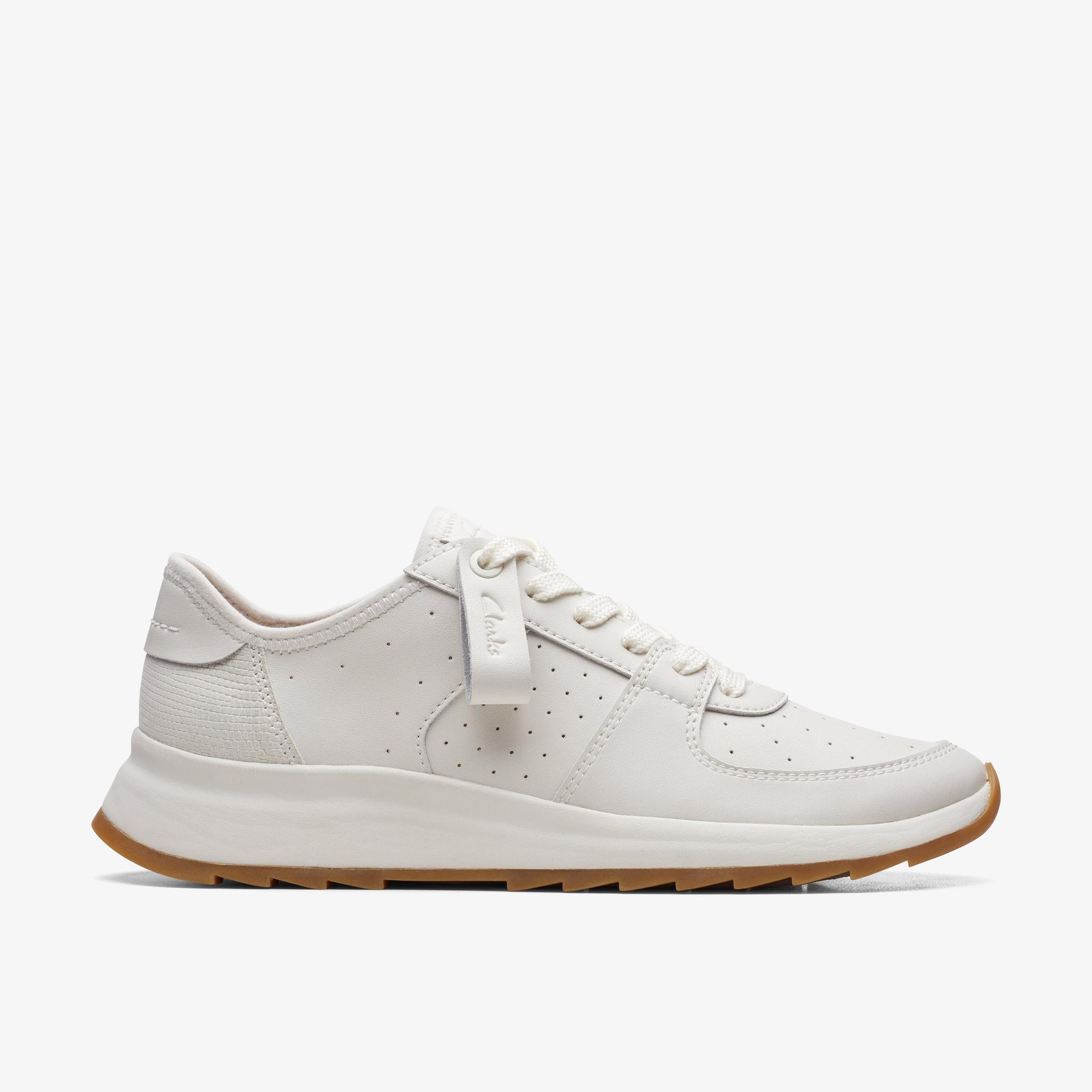 Dash Lite Run Off White Leather Trainers, view 1 of 6