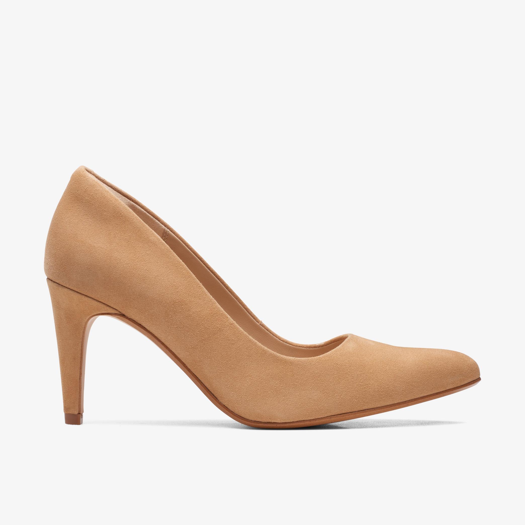 Laina Rae Camel Suede Court Shoes, view 1 of 6