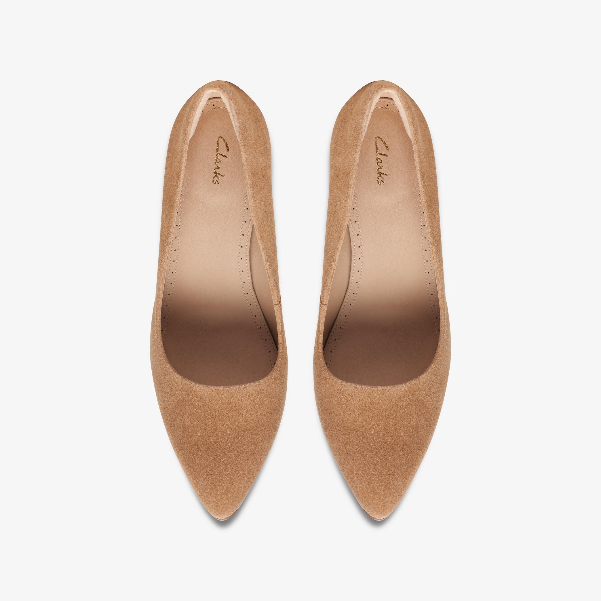Laina Rae Camel Suede Court Shoes, view 6 of 6