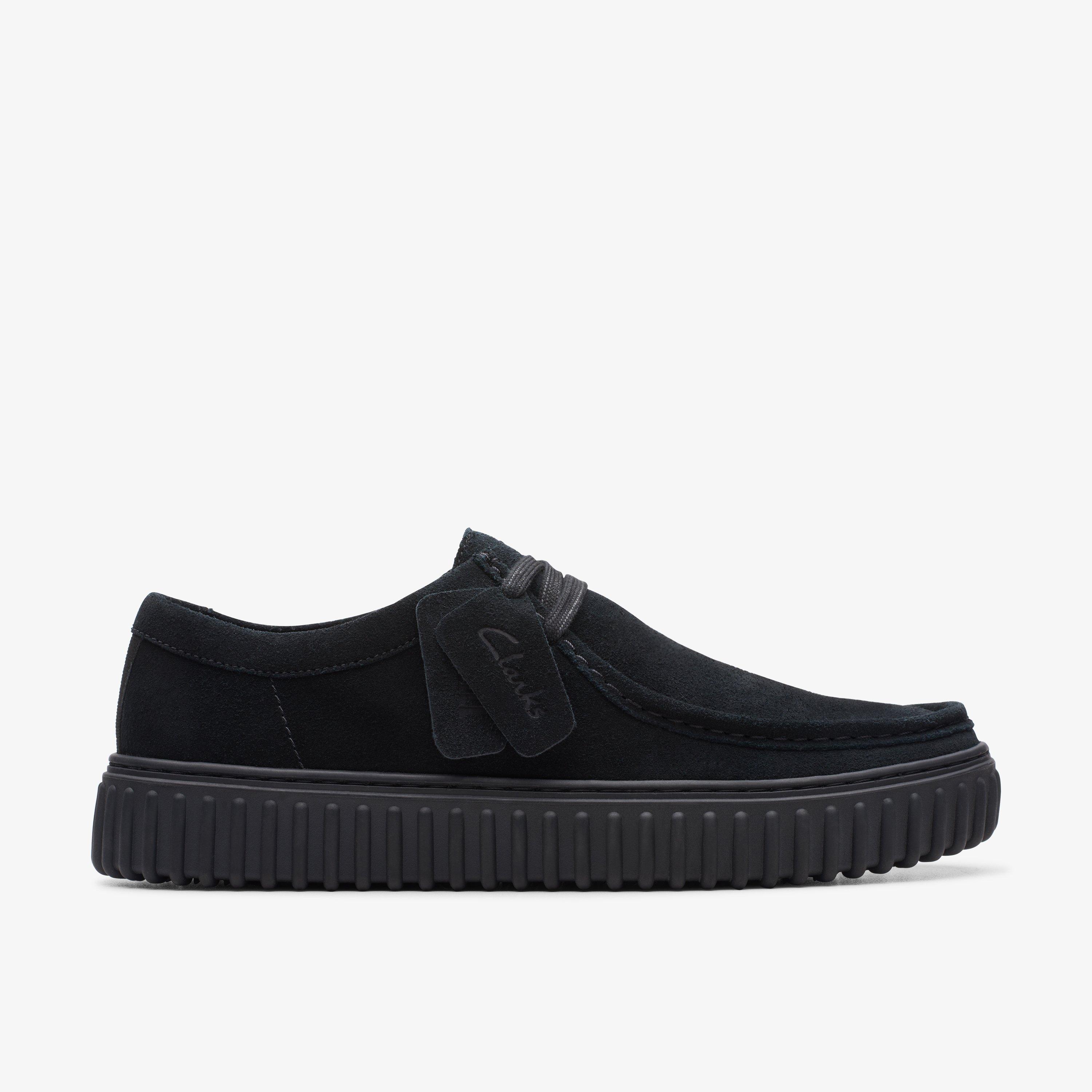 Clarks black moccasins deals