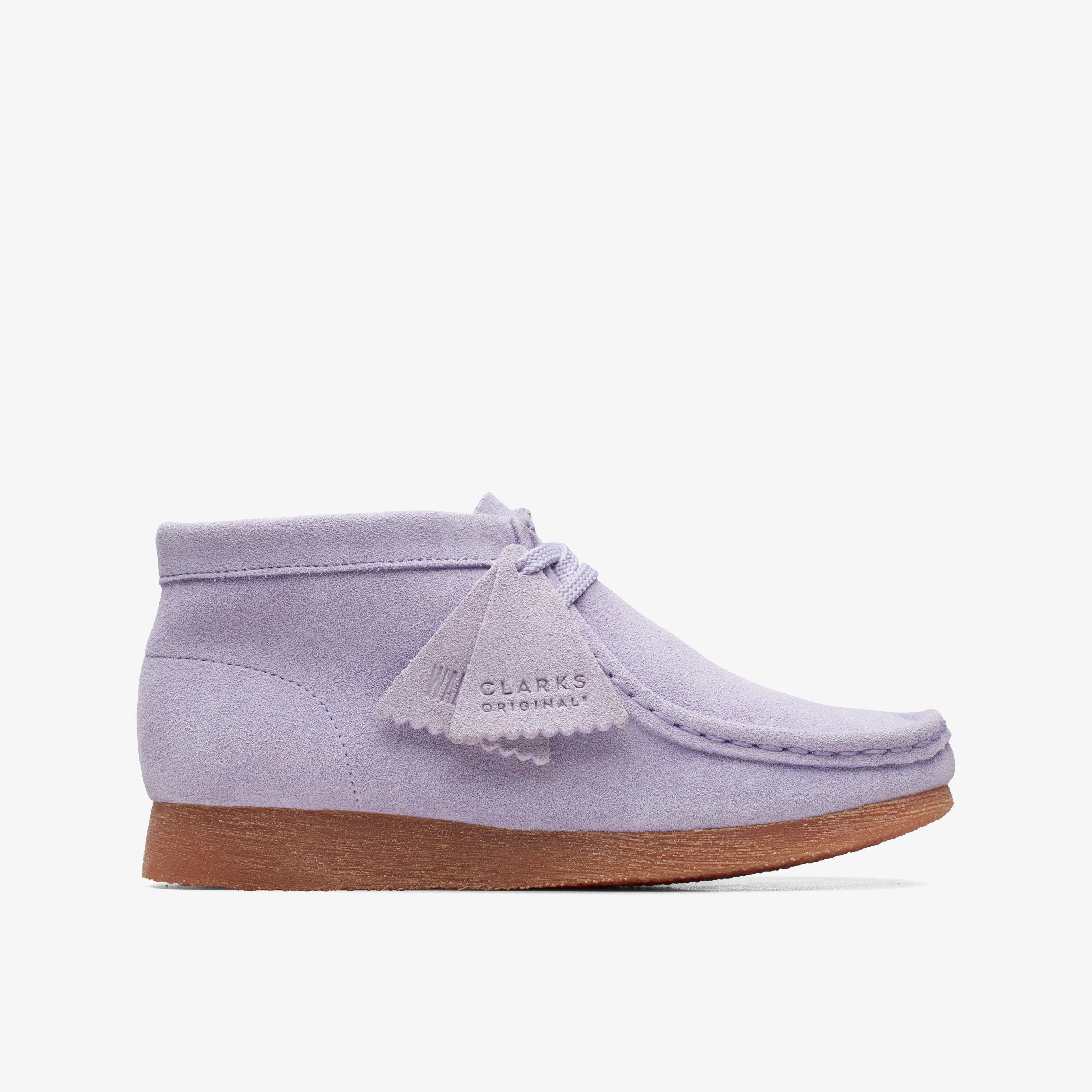 Wallabee Boot Older Lilac Suede Clarks US