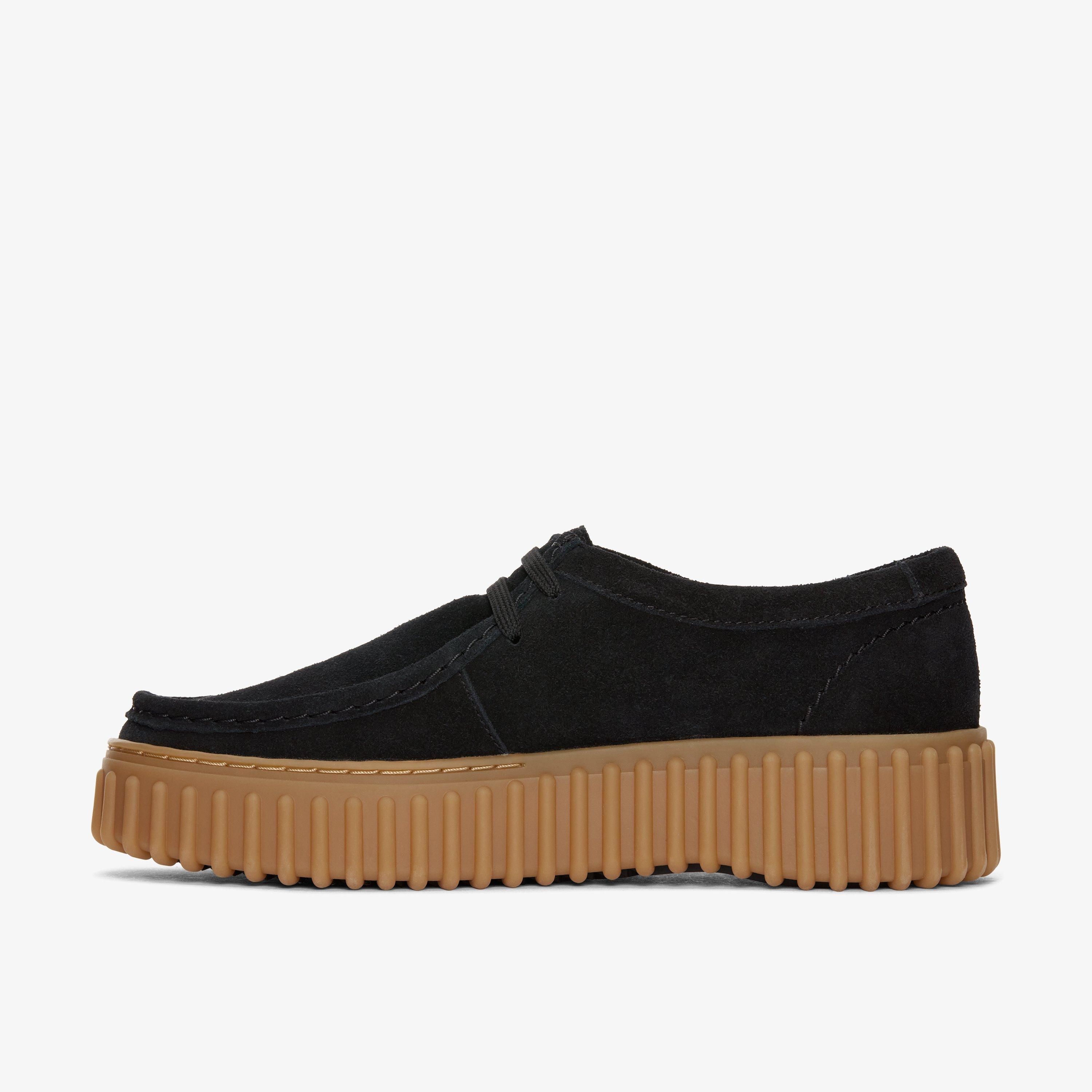 WOMENS Torhill Bee Black Suede Moccasins | Clarks US