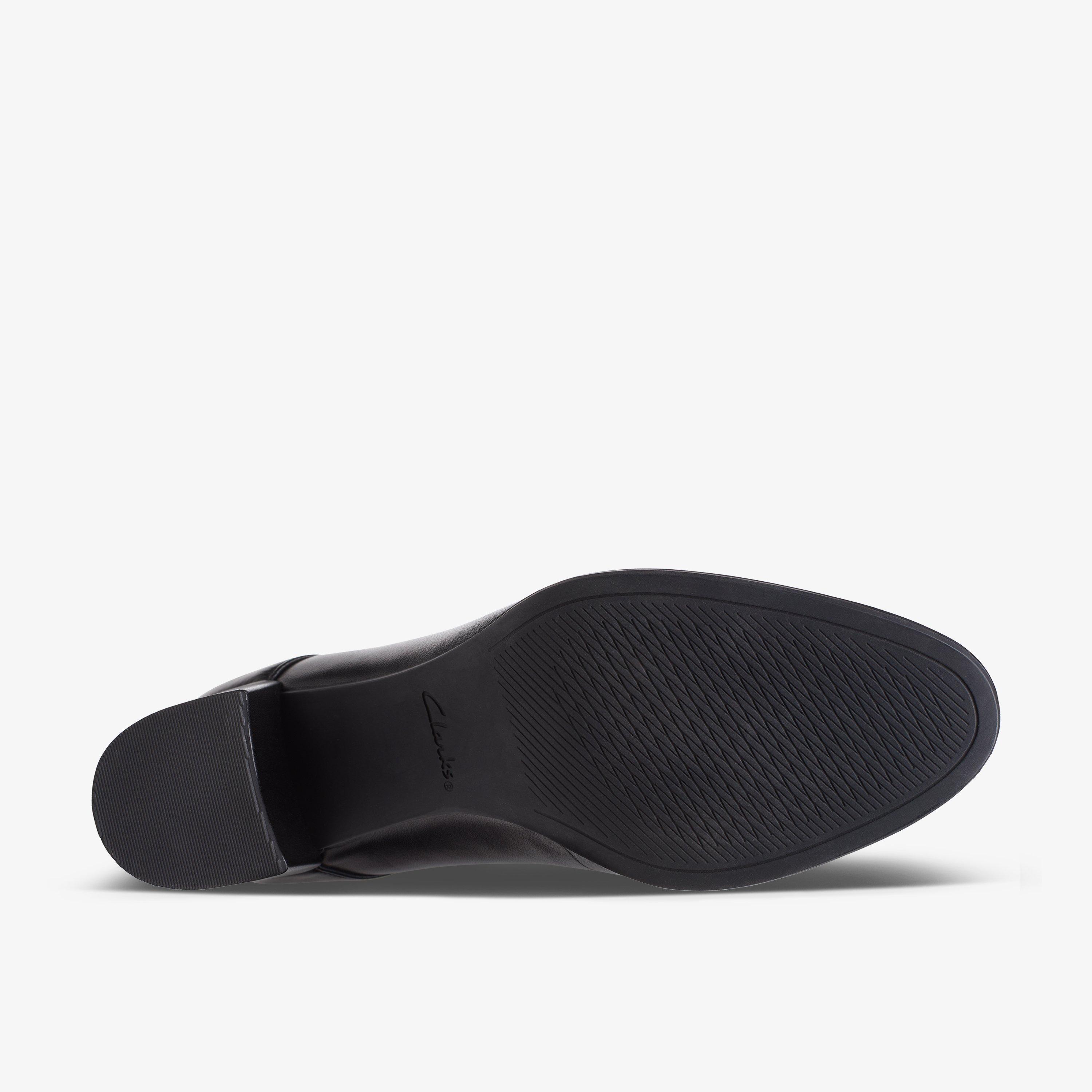 Women's Freva 55 Strap Black Leather High Heels | Clarks