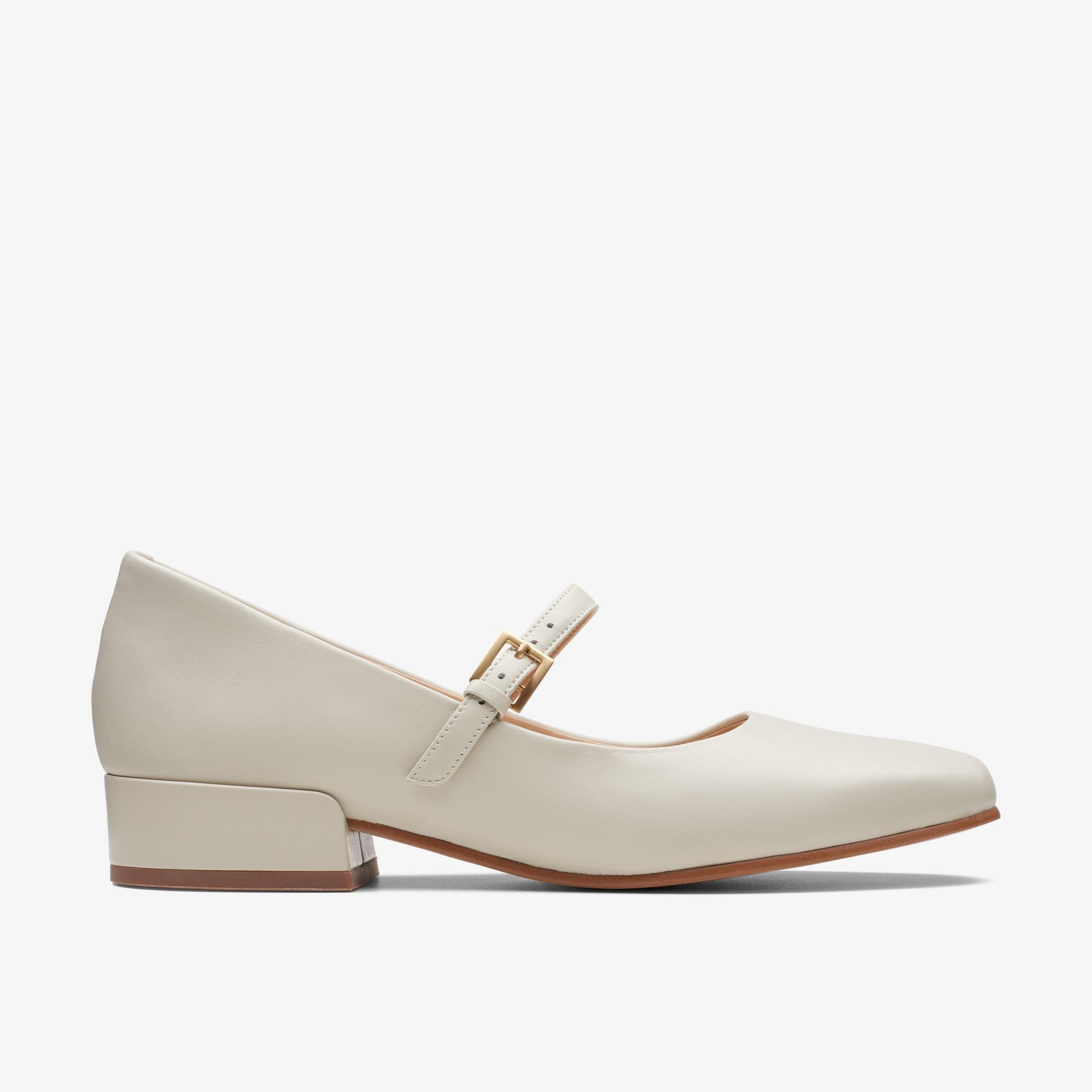 Seren 30 Buckle Ivory Leather Mary Jane Shoes, view 1 of 6