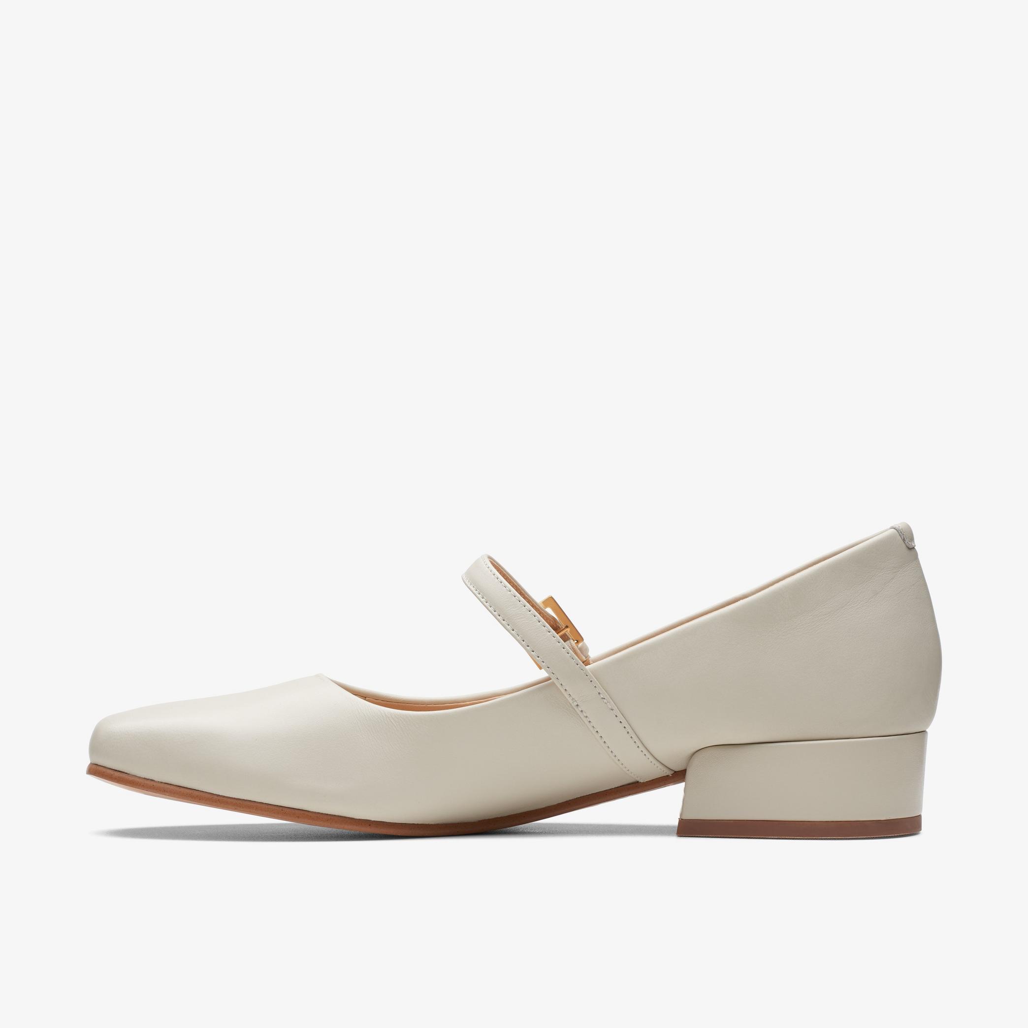 Seren 30 Buckle Ivory Leather Mary Jane Shoes, view 2 of 6
