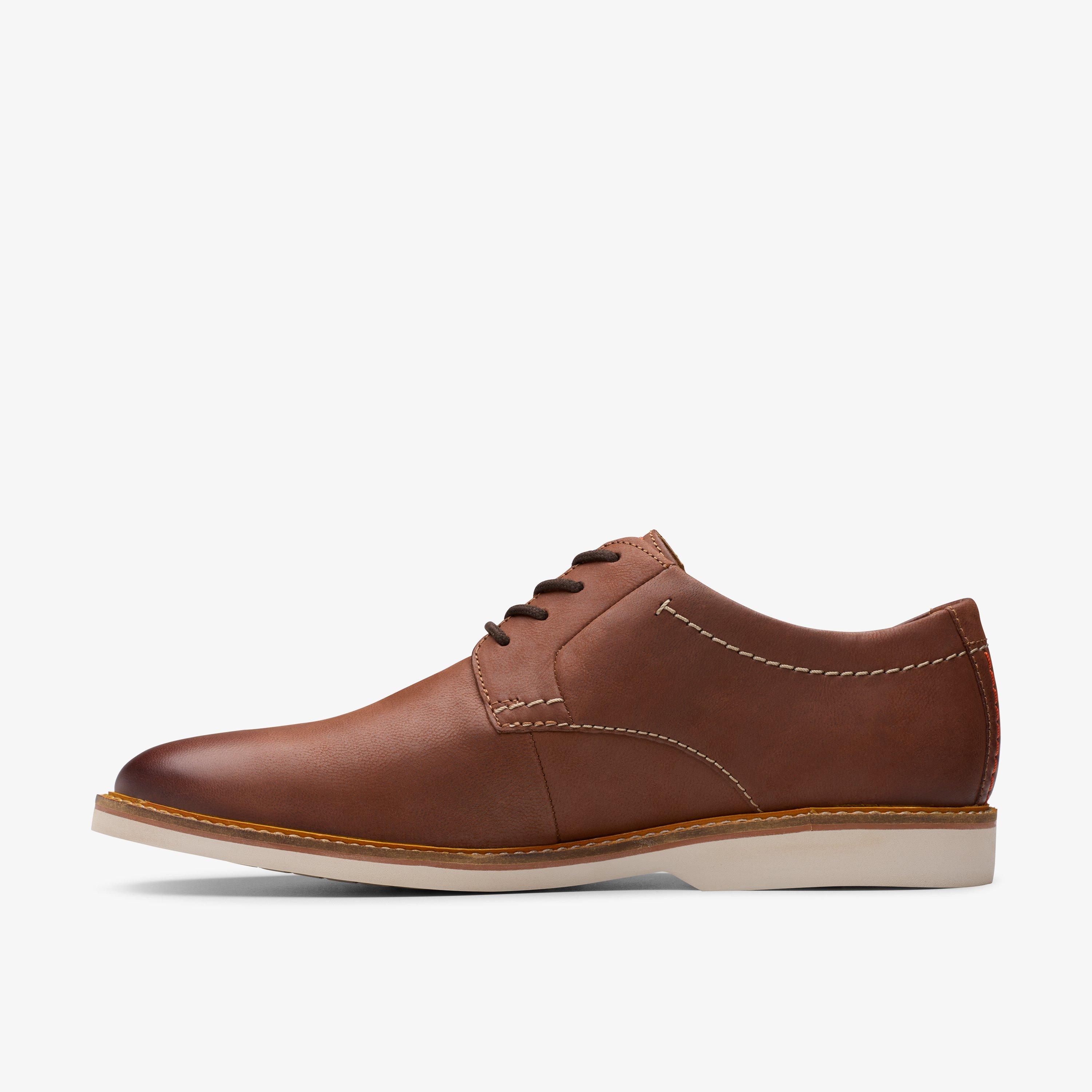 Clarks mens black hot sale leather shoes