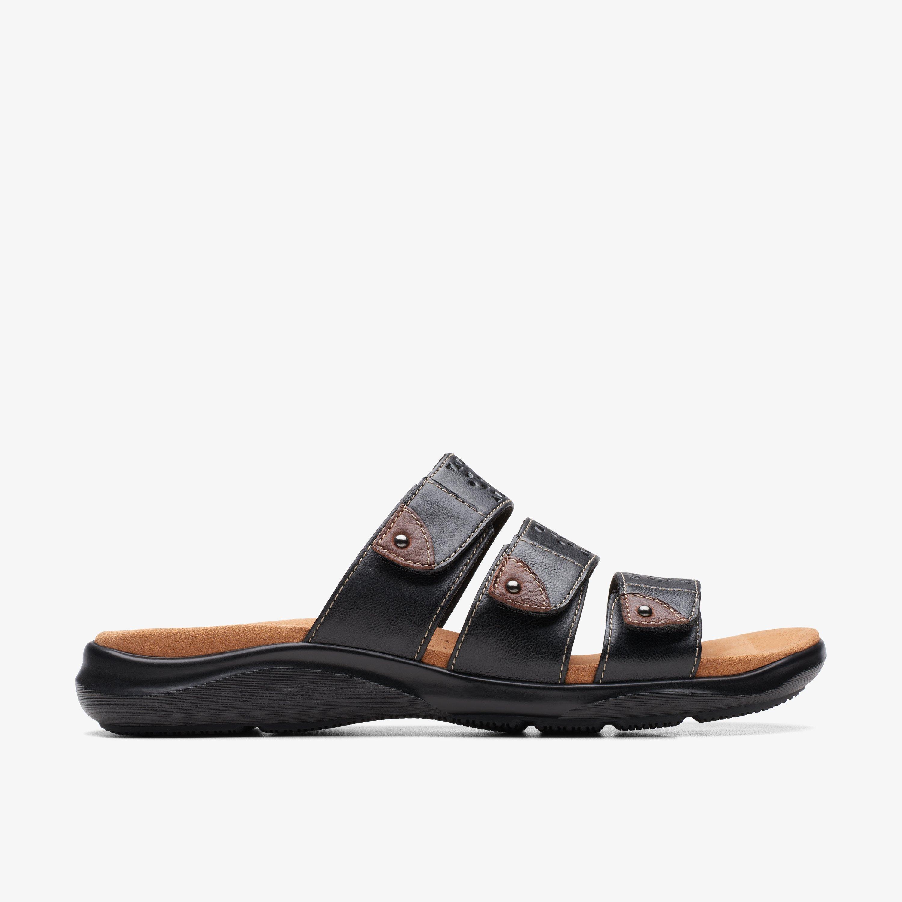 Clarks cheap black sandals