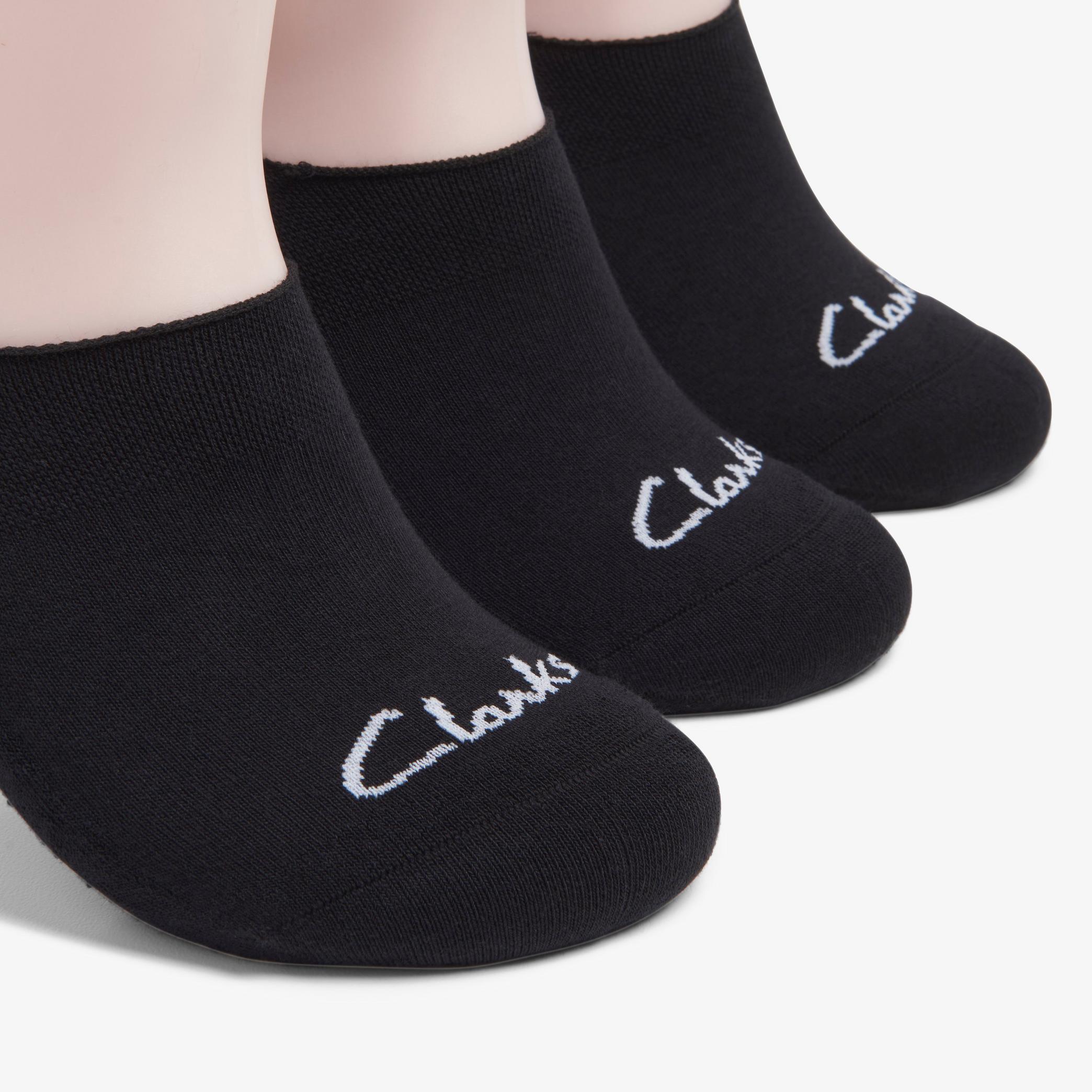 3 pack Solid Liner Black Socks, view 3 of 3