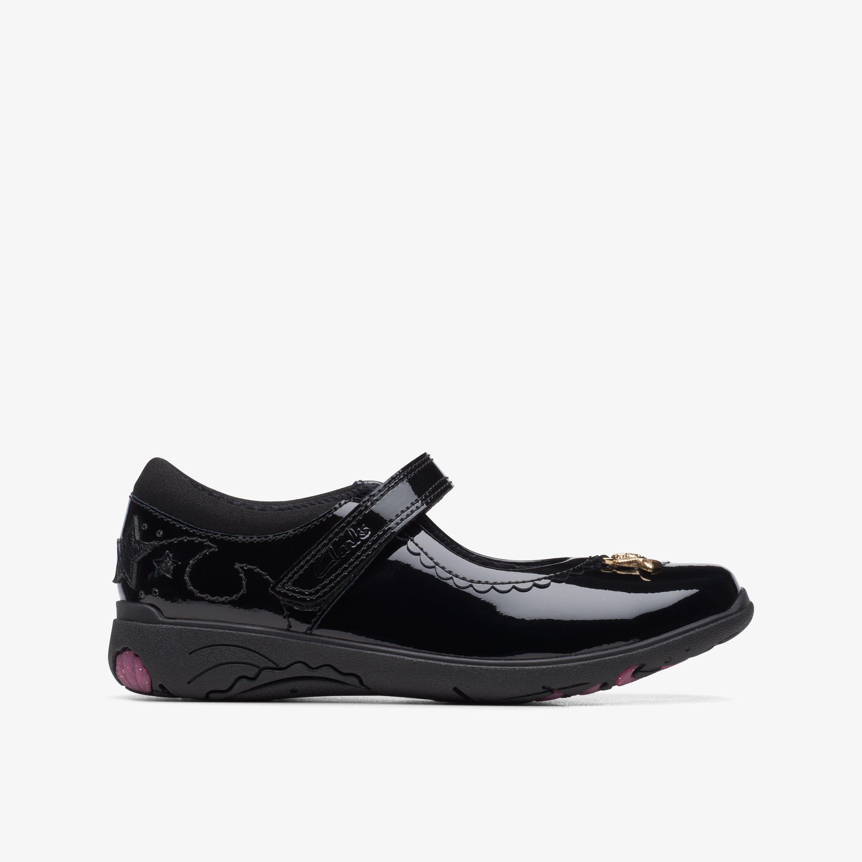 Clarks childrens 2025 black shoes