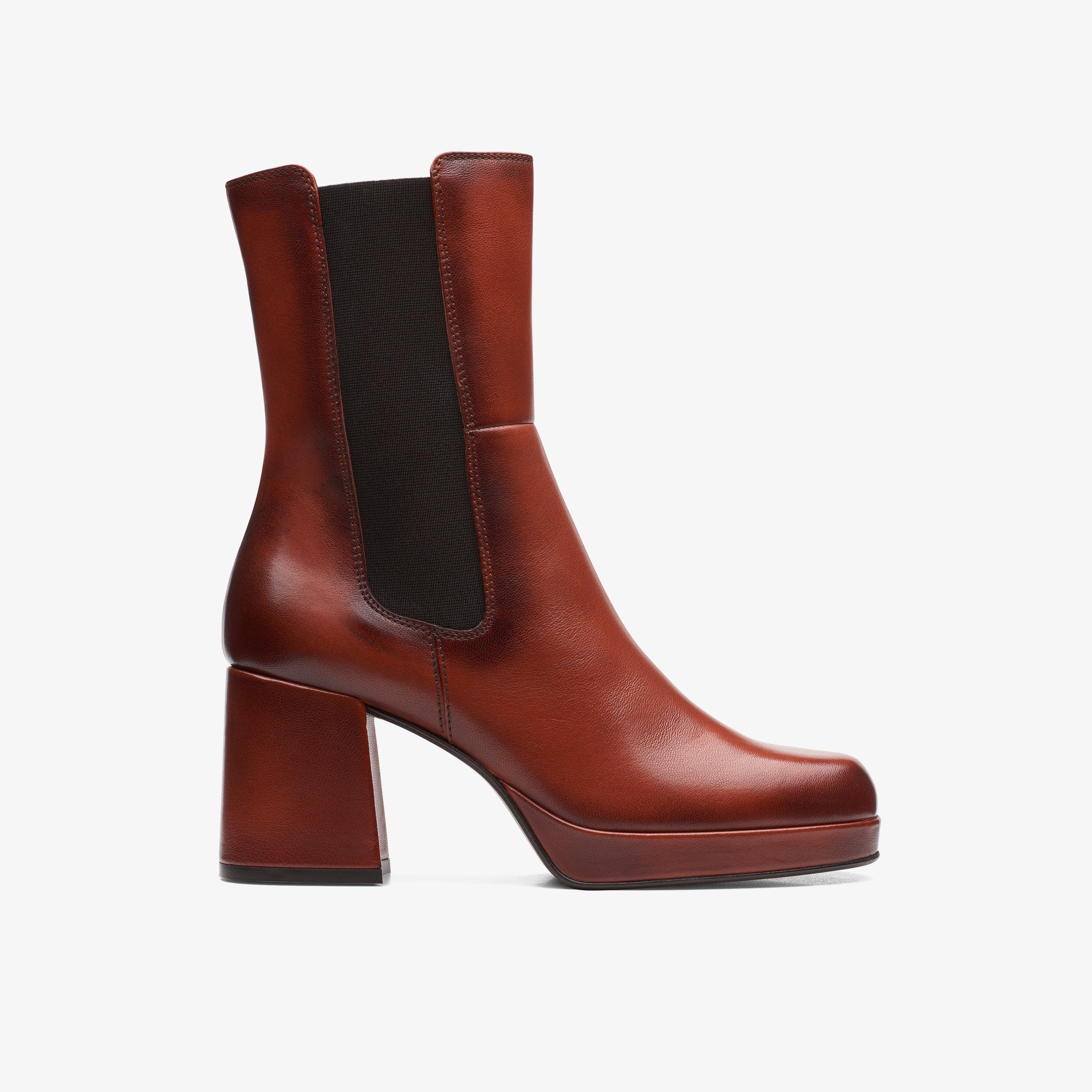 Clarks block heel boots online