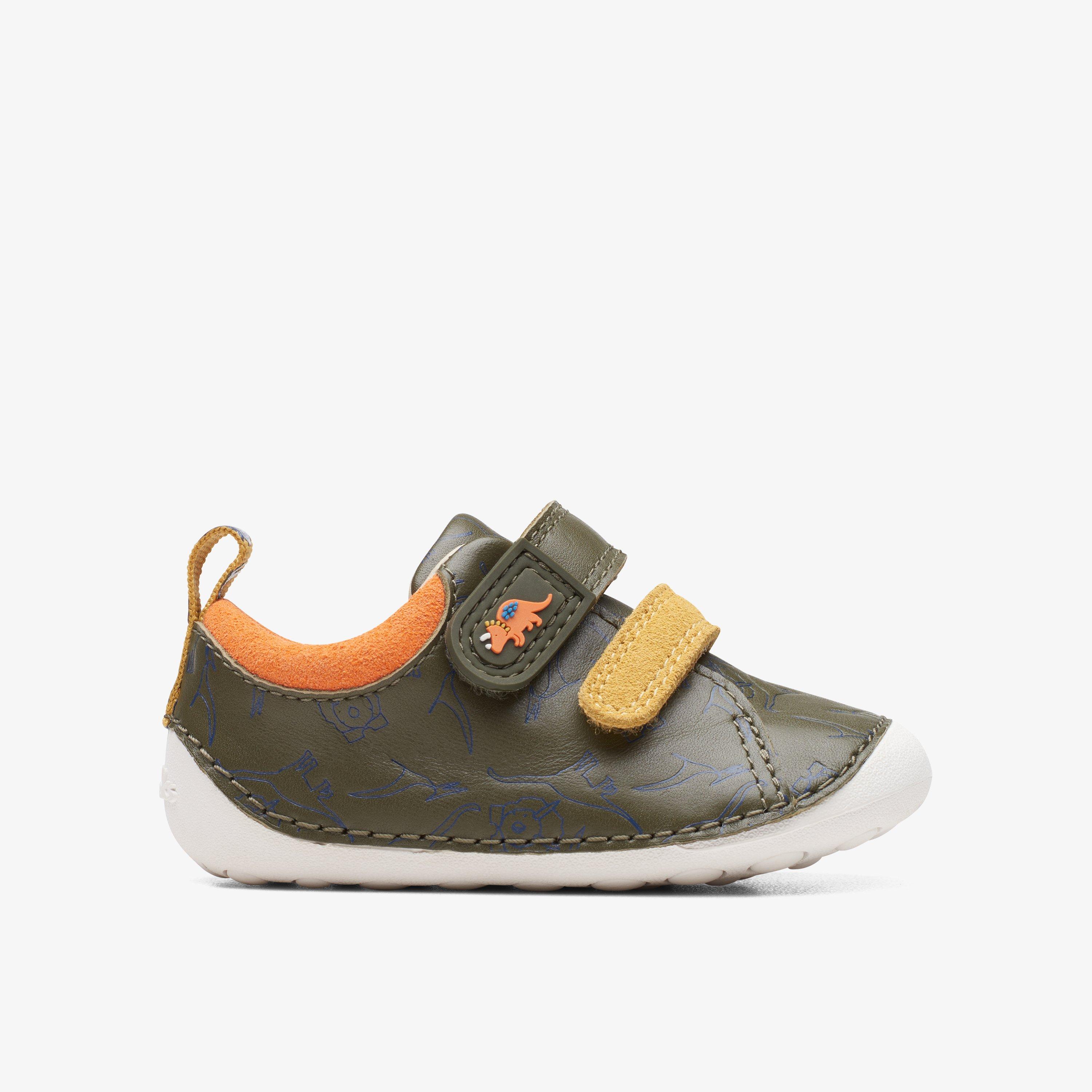 Boys Tiny Rex Toddler Khaki Interest Shoes | Clarks UK
