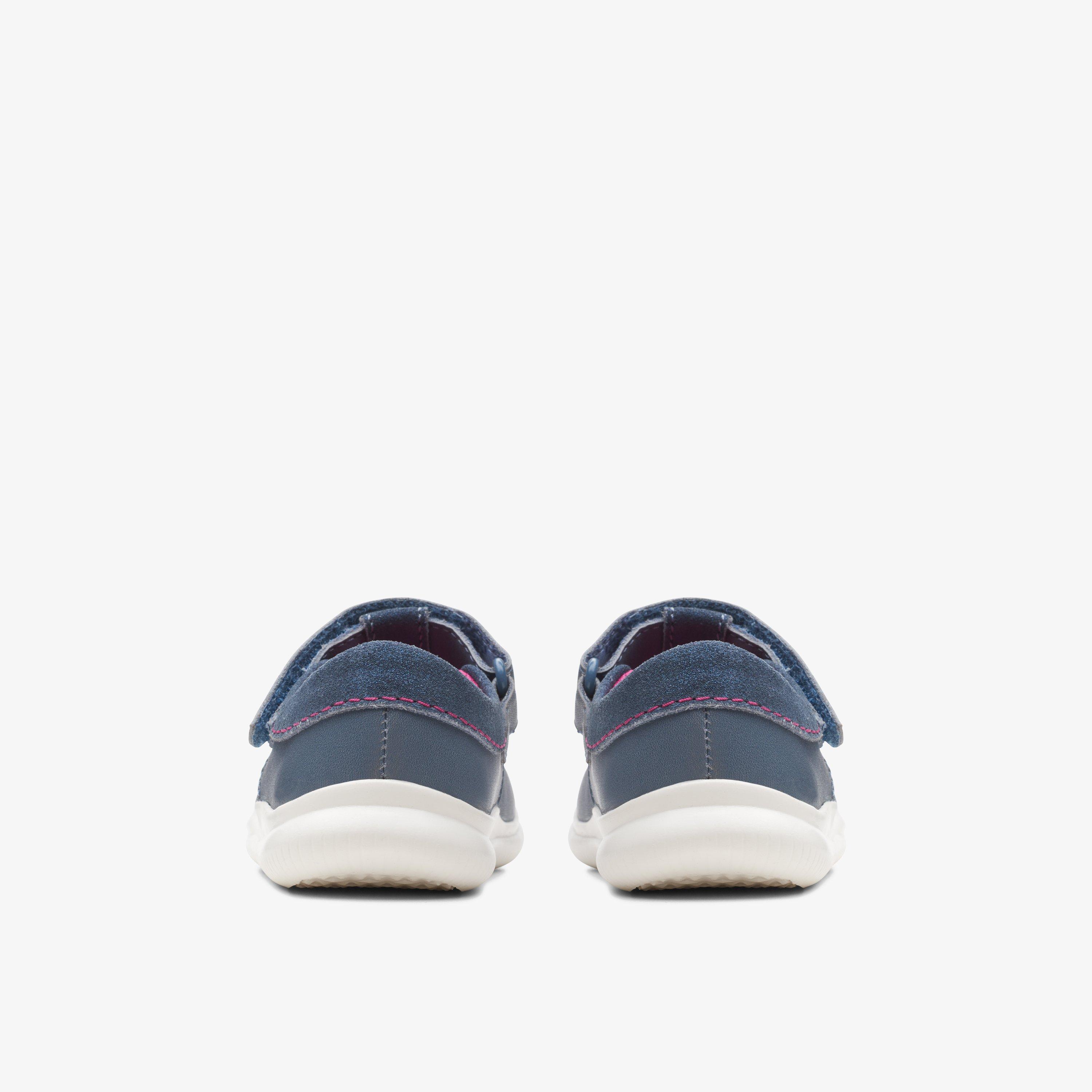 Crest Prom Toddler Dark Blue Leather T Bar Shoes, view 5 of 6