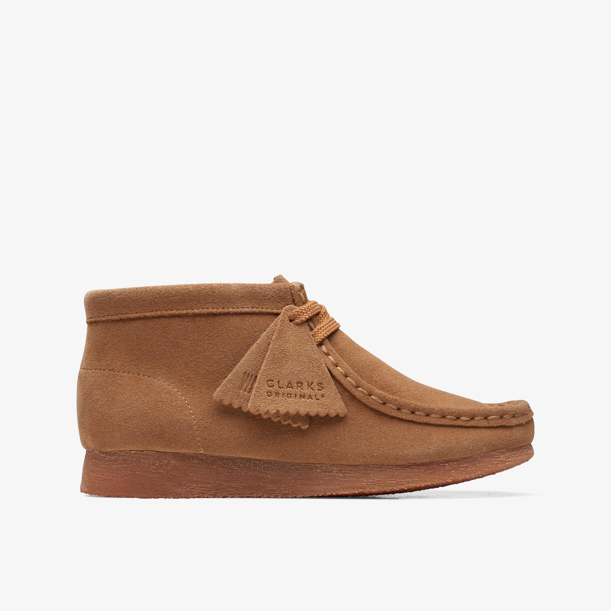 BOYS Wallabee Boot Older Wheat Suede Boots | Clarks US