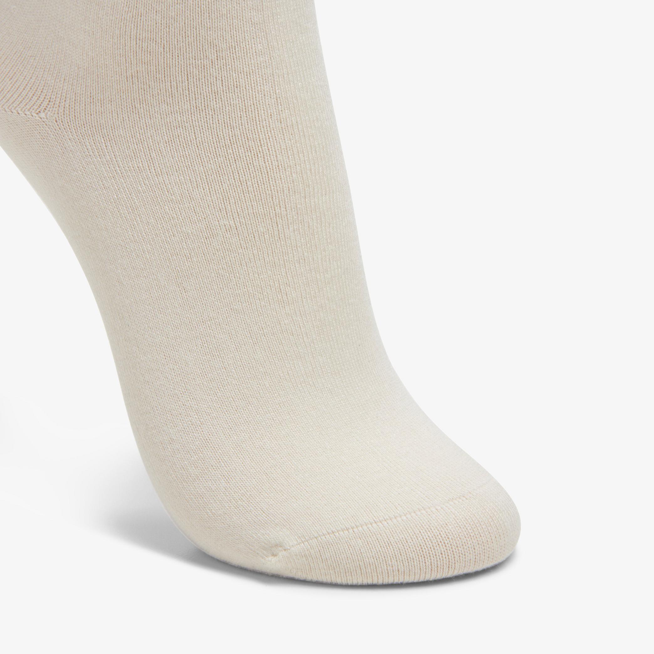Solid Dress Crew Ivory Socks, view 3 of 3