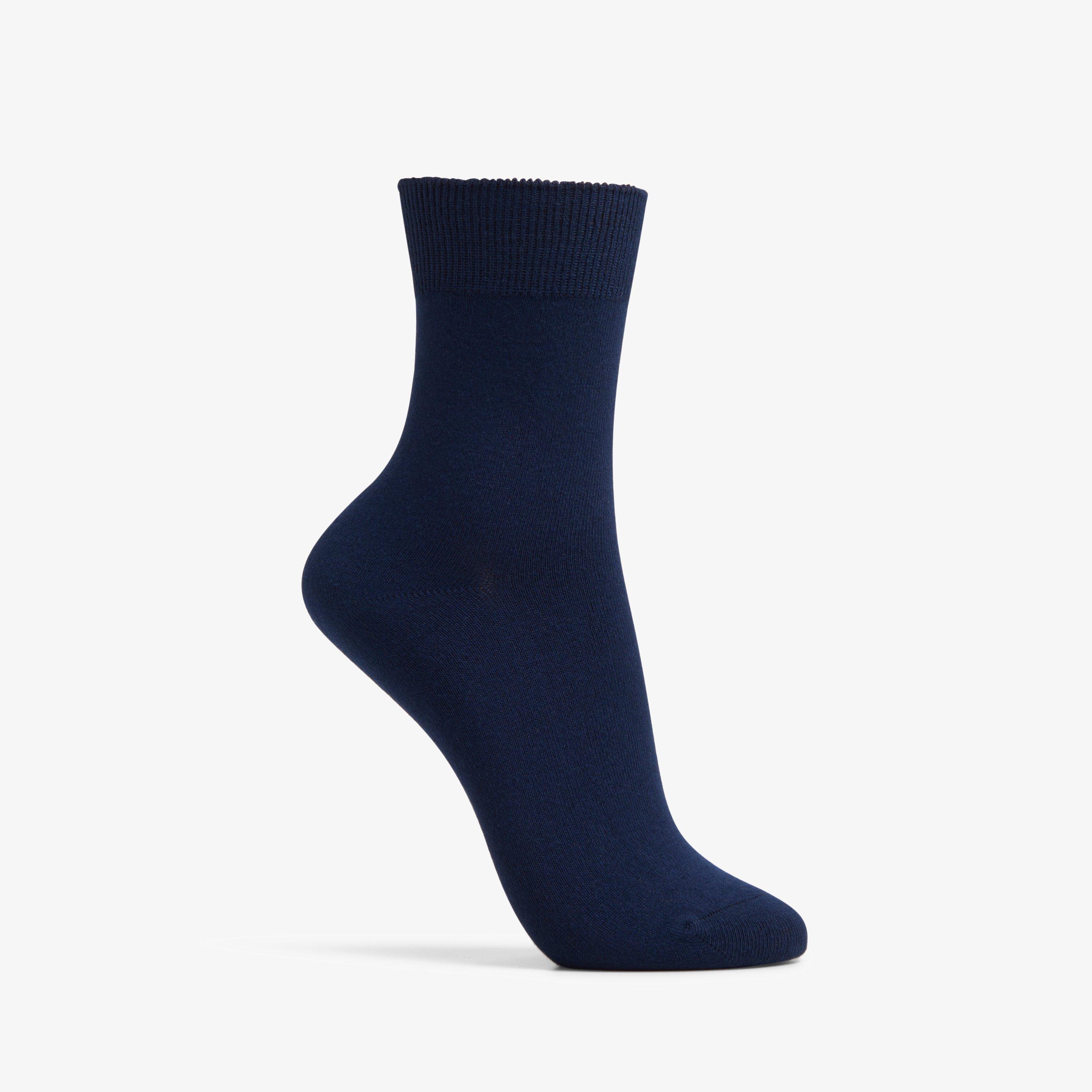 Solid Dress Crew Sock Navy Socks, view 1 of 3