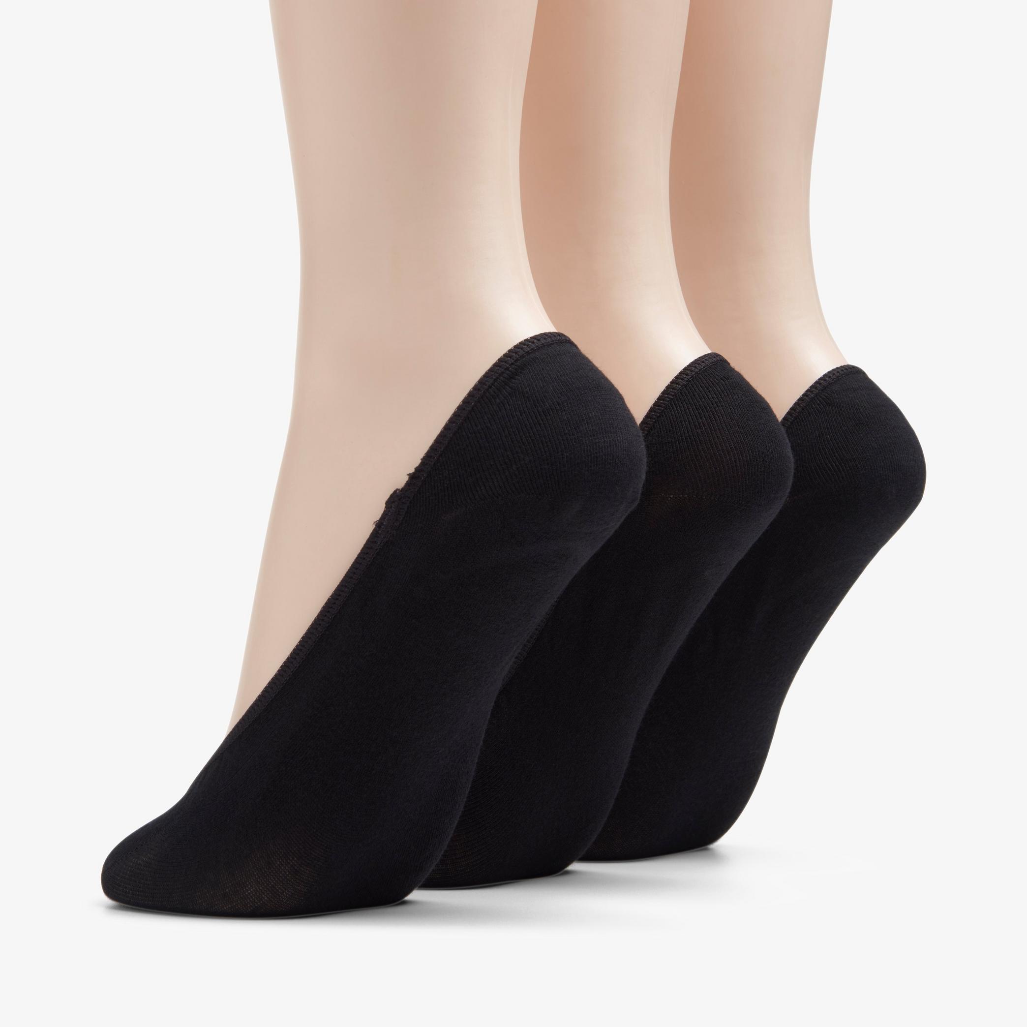 Womens 3 pack Solid Liner Black Multicolour Socks | Clarks US