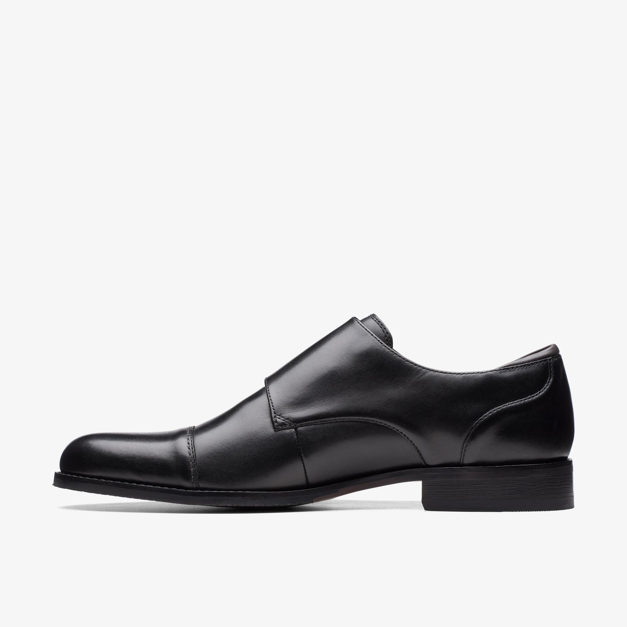 Craft Arlo Monk Black Leather Trouser Shoes, view 2 of 8