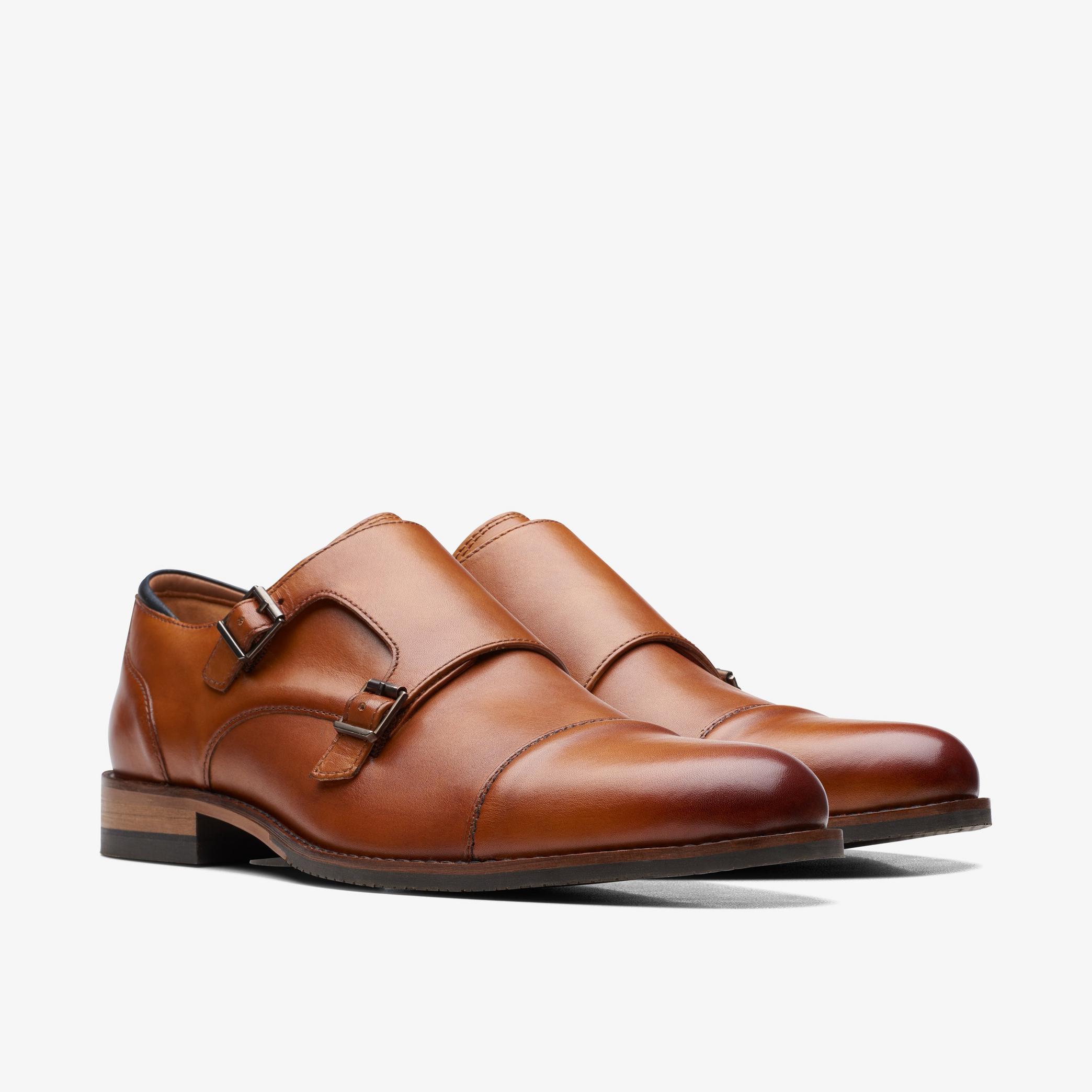 Craft Arlo Monk Tan Leather Shoes, view 4 of 6