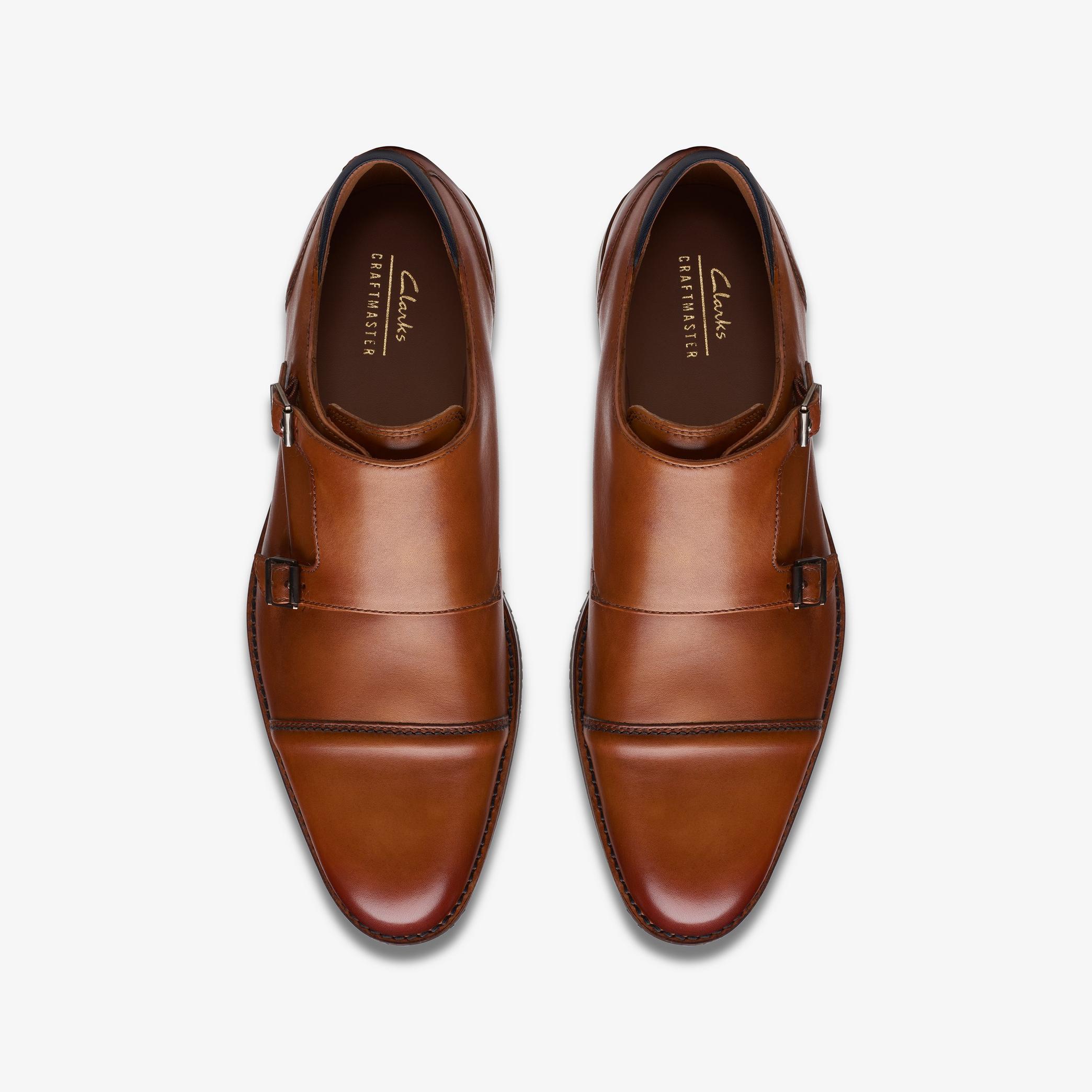Mens Craft Arlo Monk Tan Leather Shoes | Clarks UK