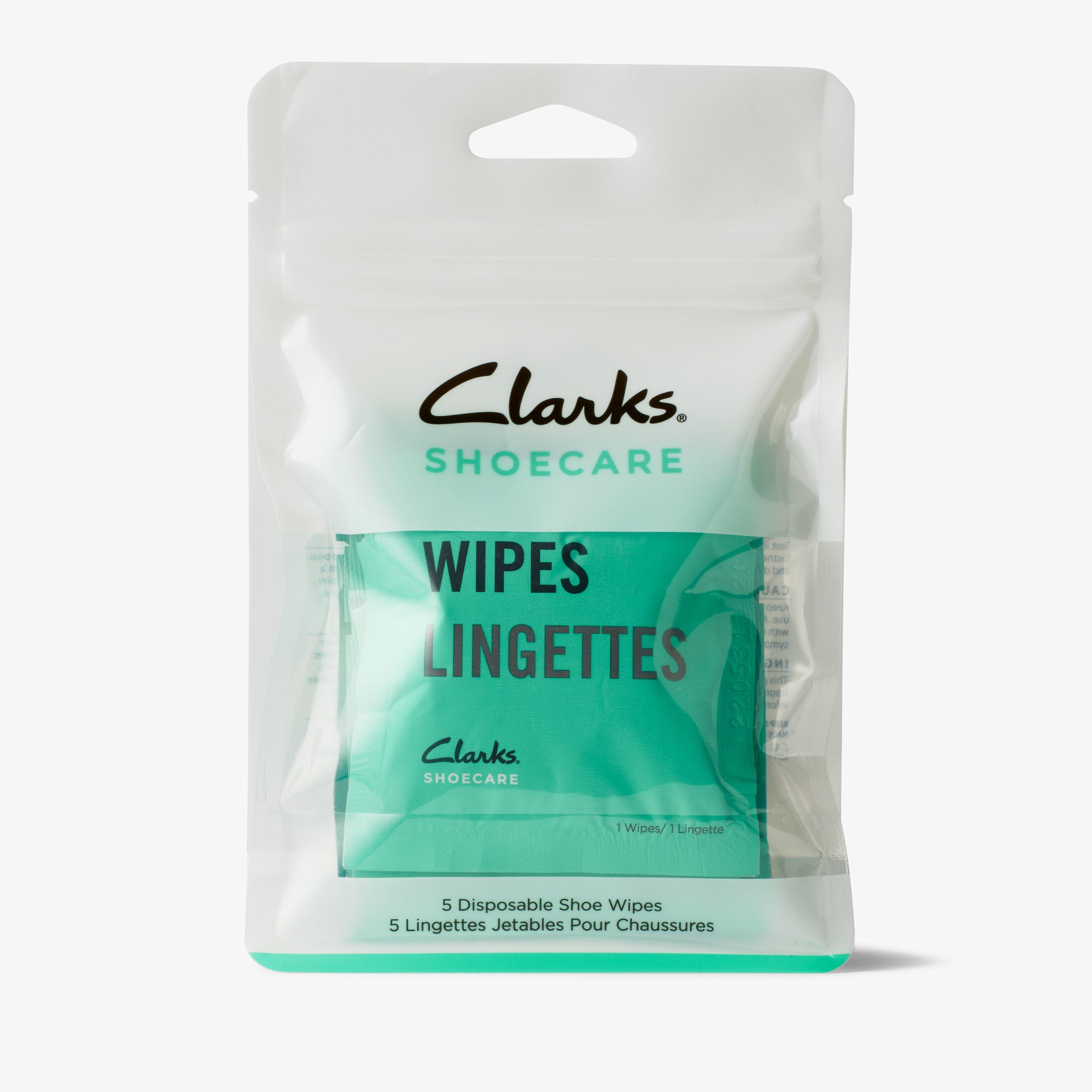 stak håndjern Saga Pack of 5 Shoe Wipes Neutral | Clarks US