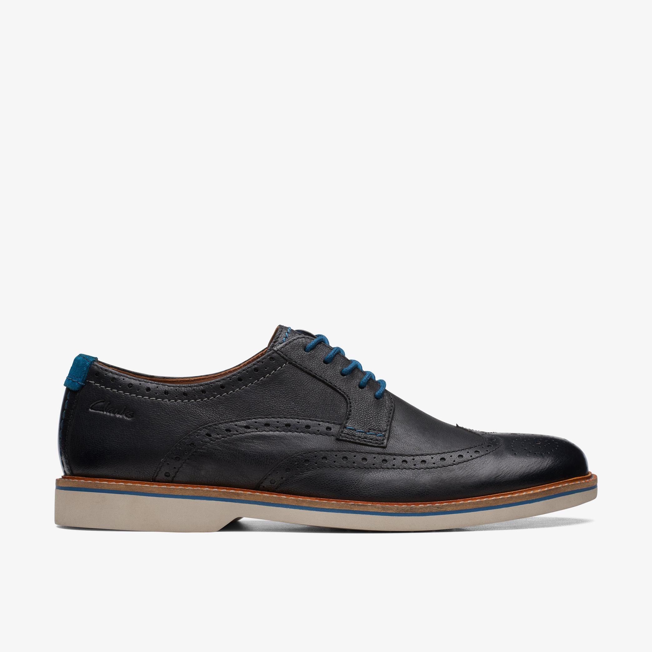 Mens Atticus LT Limit Black Leather Shoes | Clarks UK