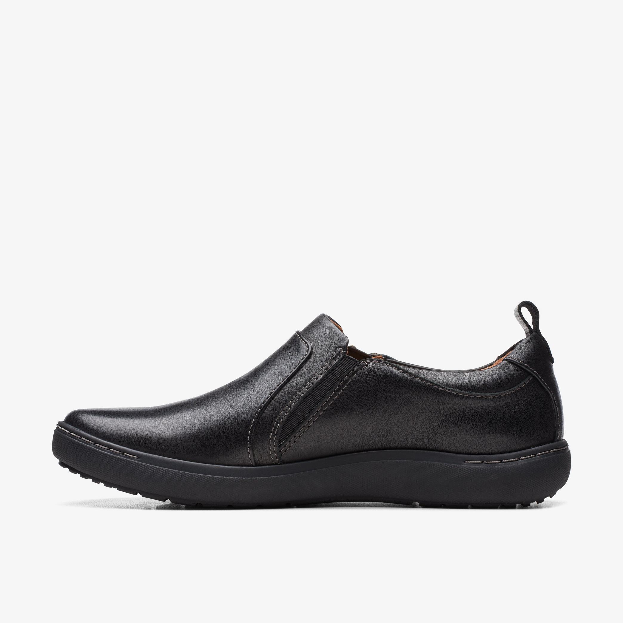 Nalle Lilac Black Leather Slip Ons, view 2 of 6