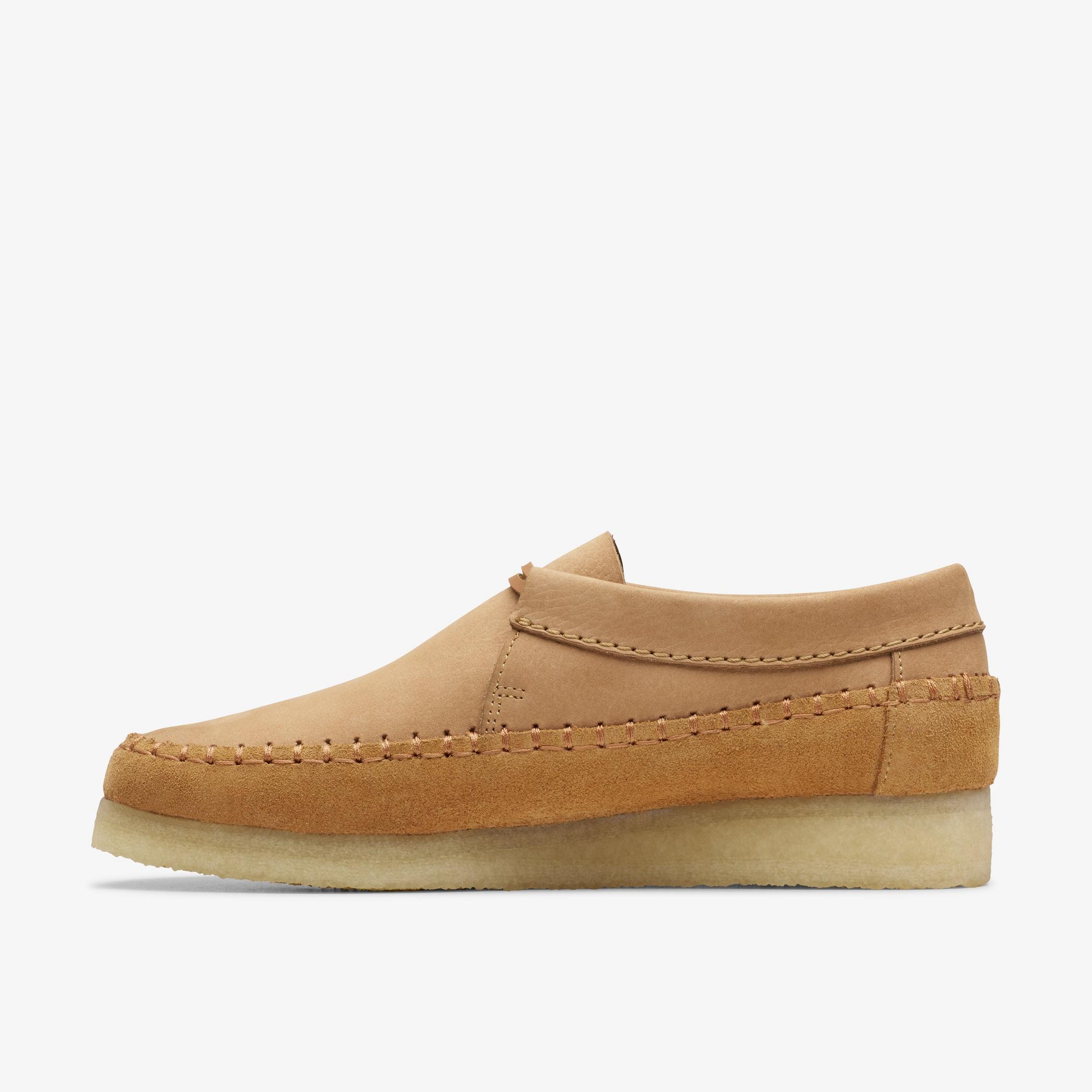 Weaver Tie Tan Suede Moccasins, view 2 of 6
