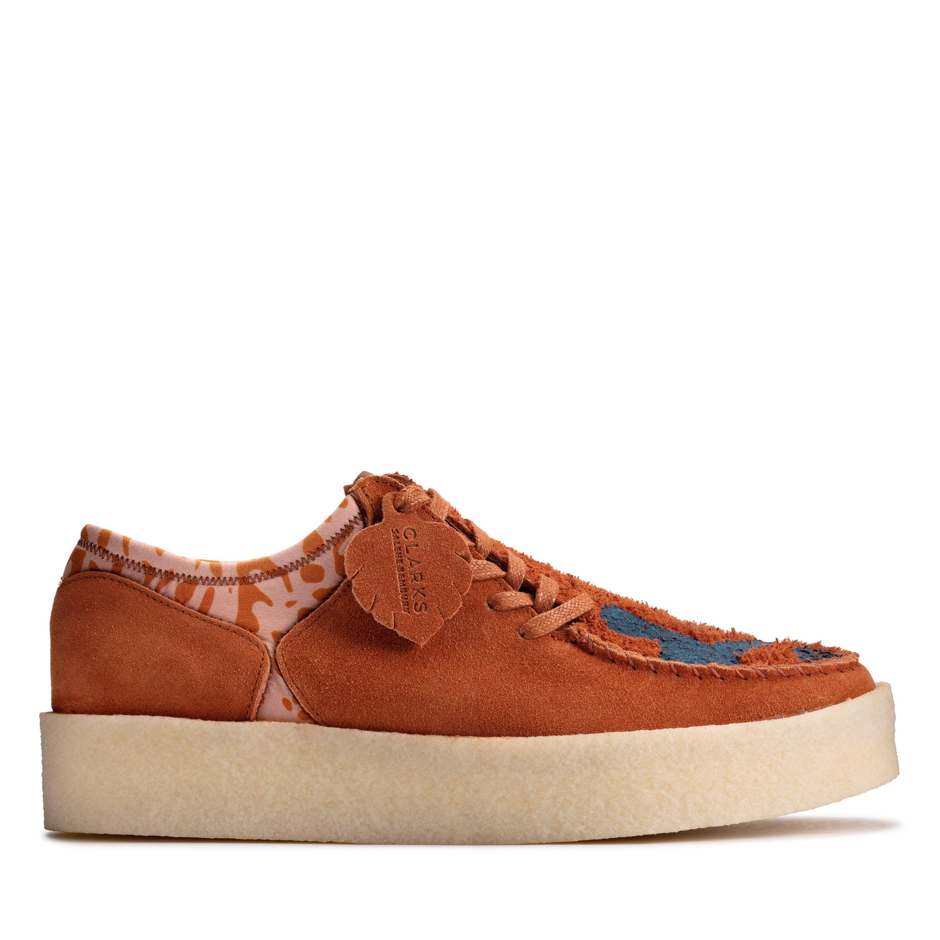 Clarks Originals Mens Mud Moss Lugger Orange Suede Casual