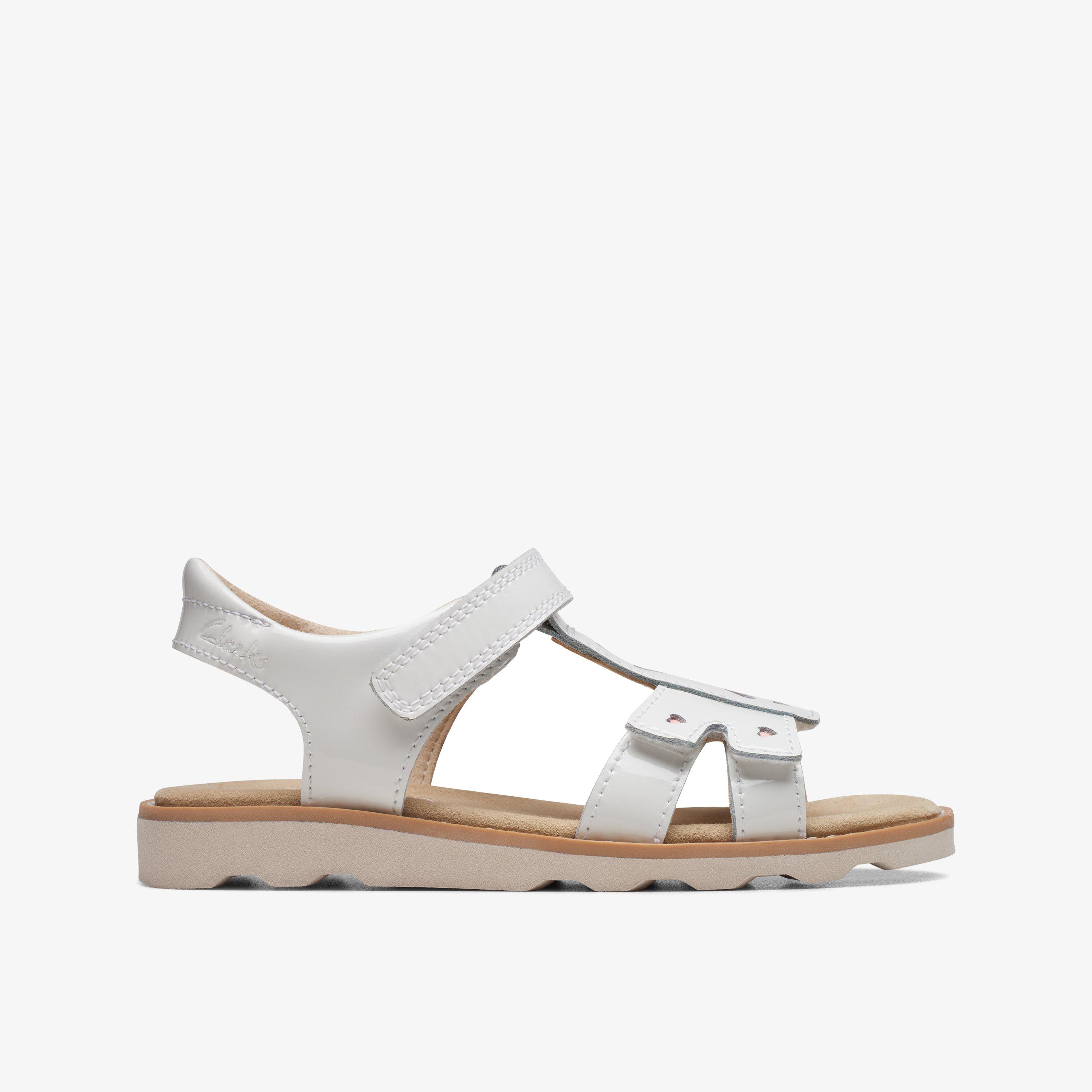 Clarks ladies white on sale sandals