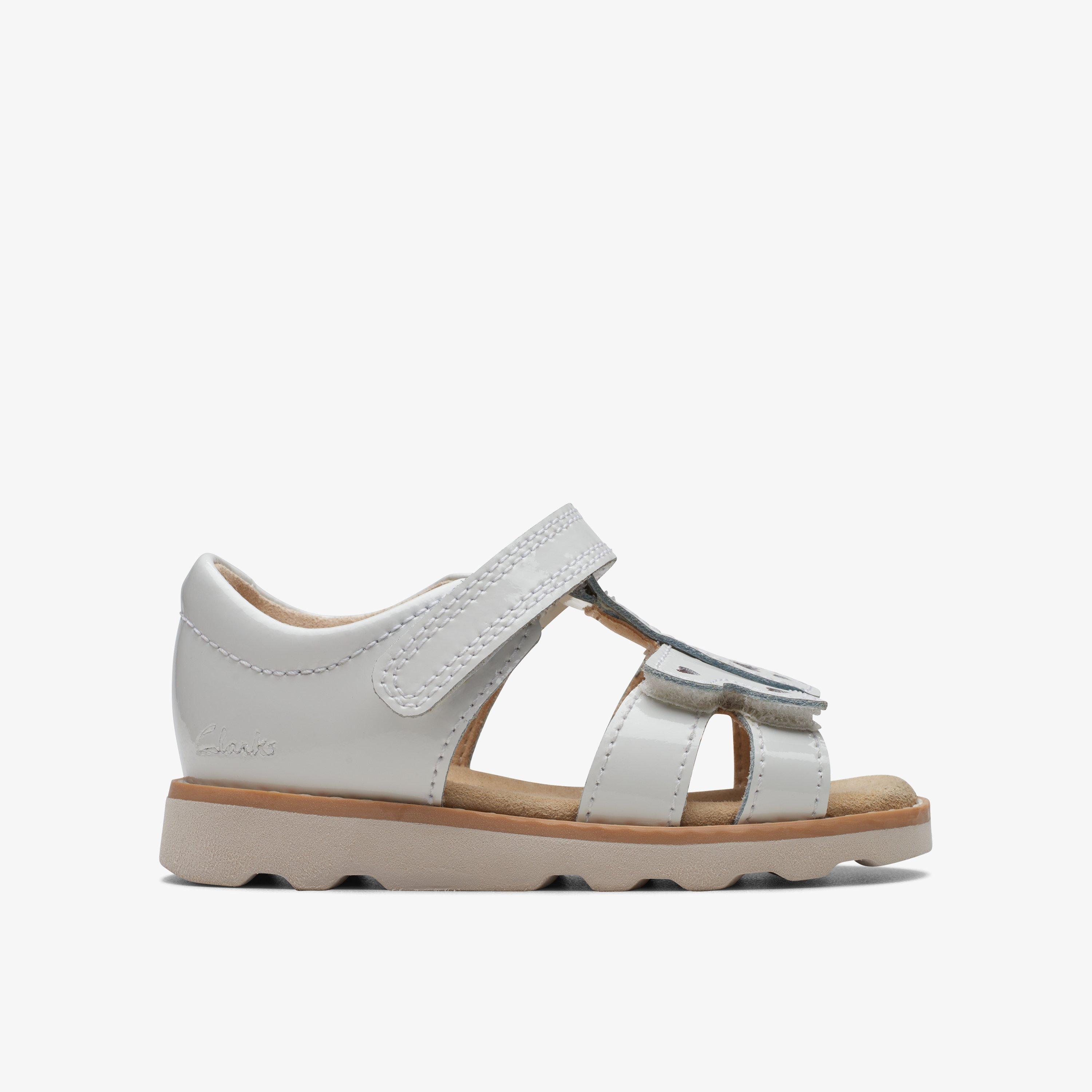 Clarks sandals store kids white