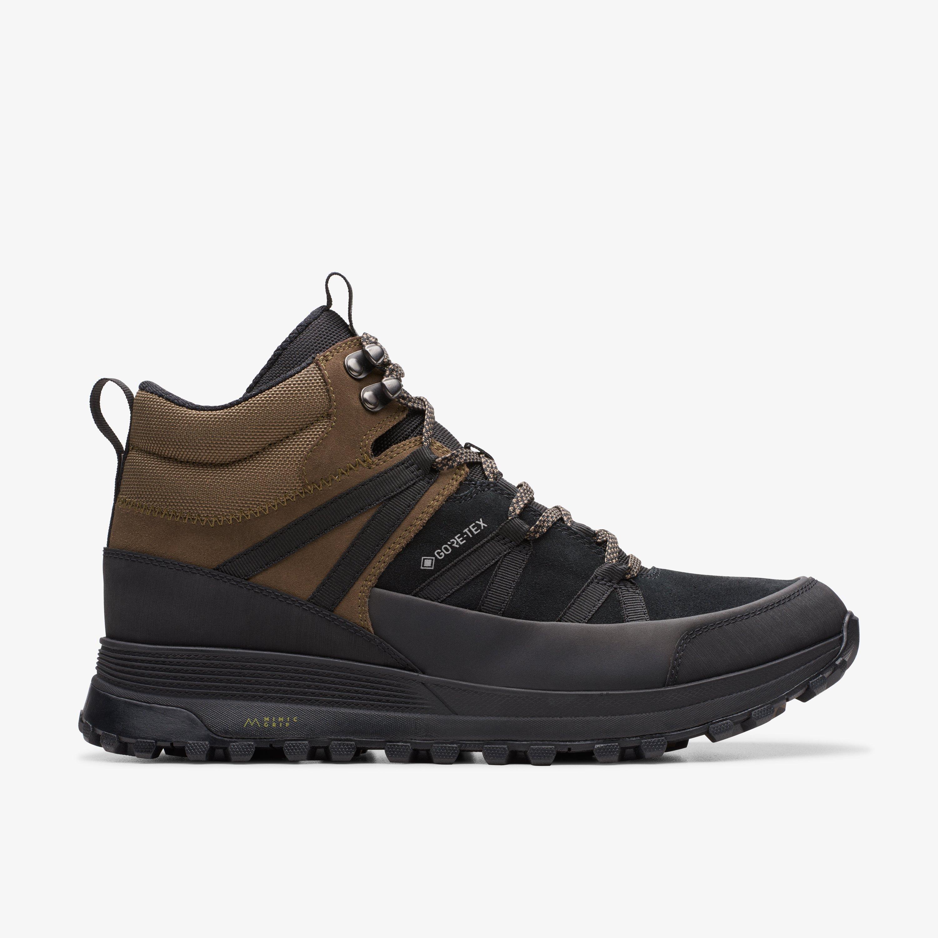 Mens ATL Trek Rise GORE-TEX Black Suede Boots | Clarks UK