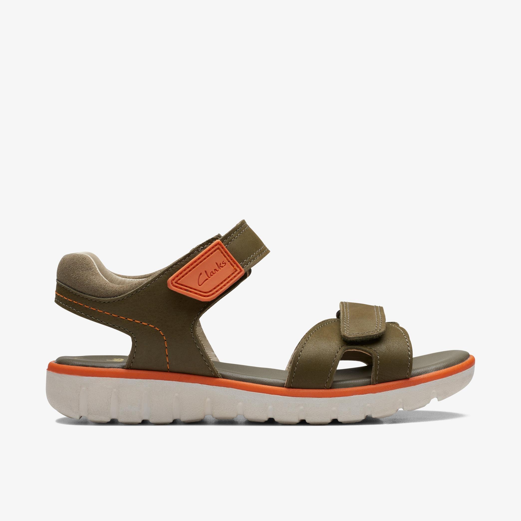 Roam Surf Youth Khaki Combination Flat Sandals, view 1 of 6