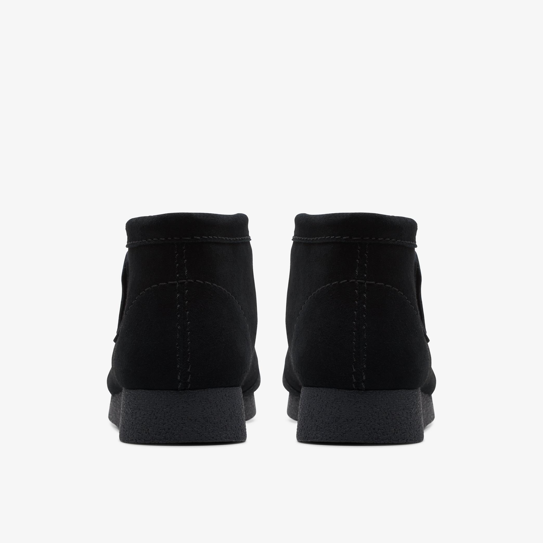 Wallabee EVO Boot Black Suede Moccasins, view 6 of 8