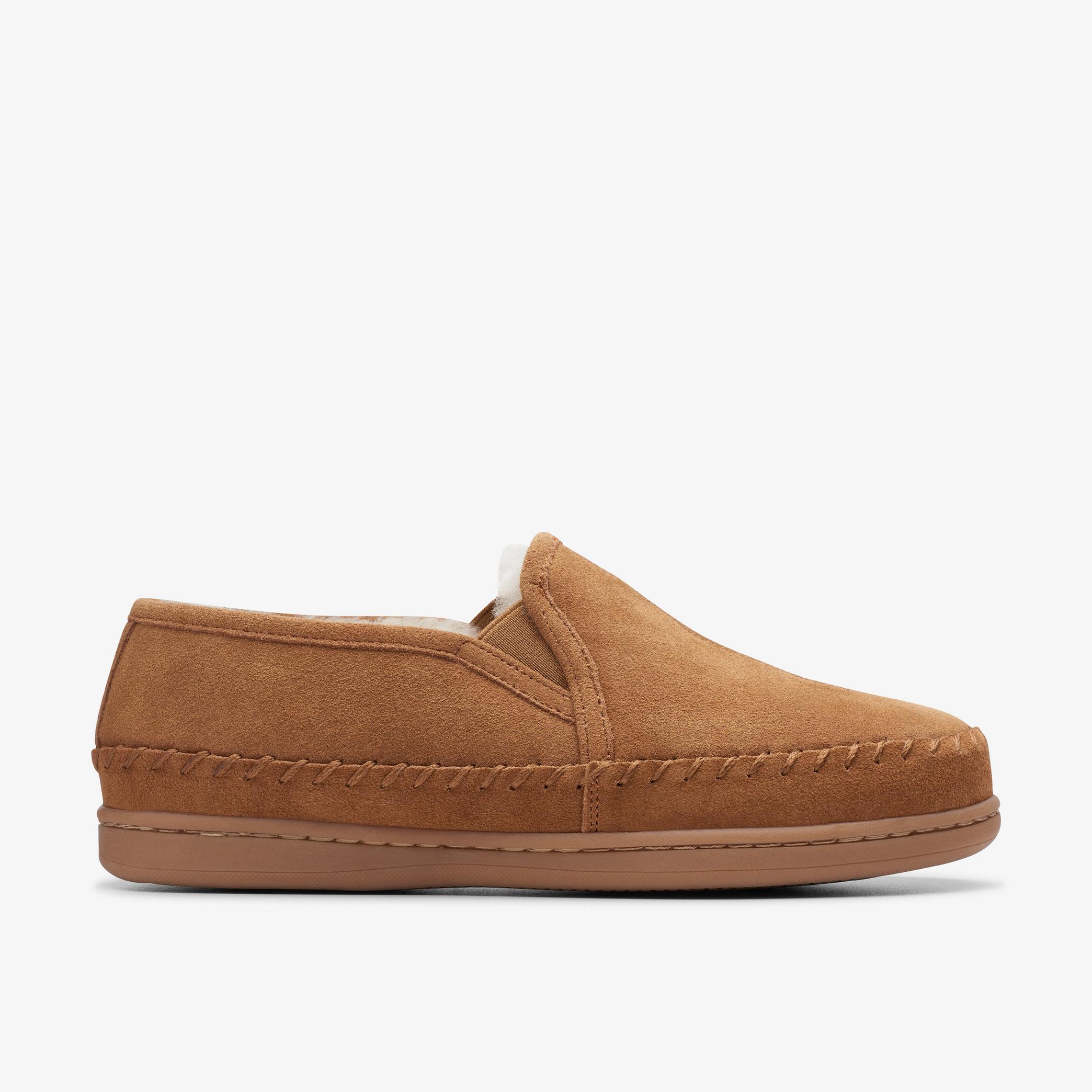 Challen Rise Tan Suede Slip Ons, view 1 of 6