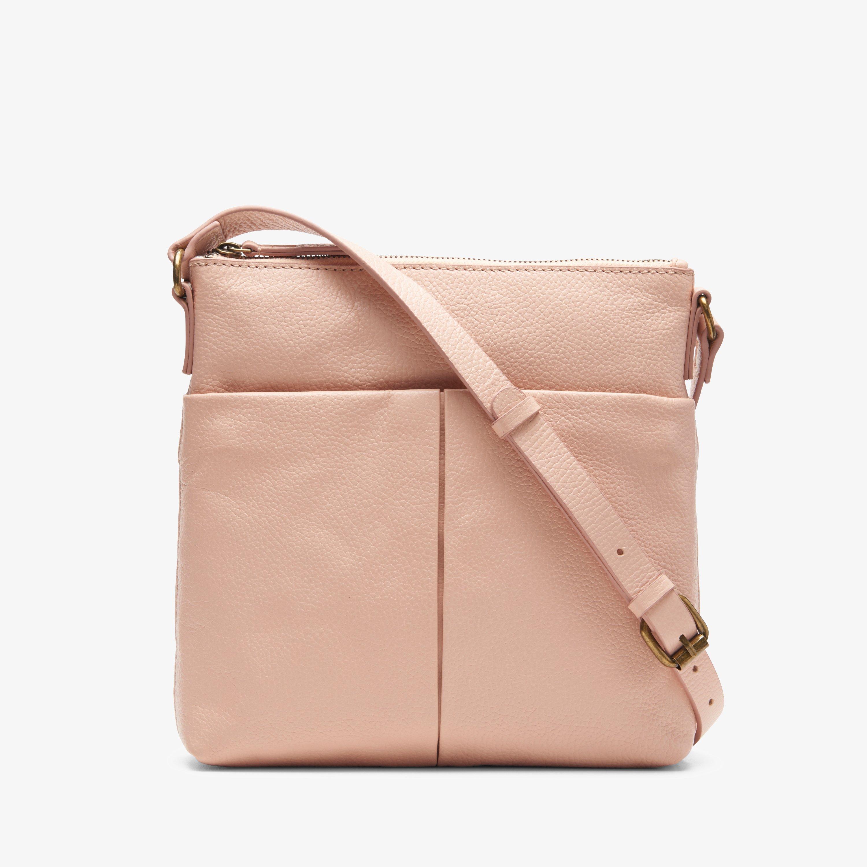 Womens Topsham Pocket Pale Peach Across Body Bag | Clarks Outlet