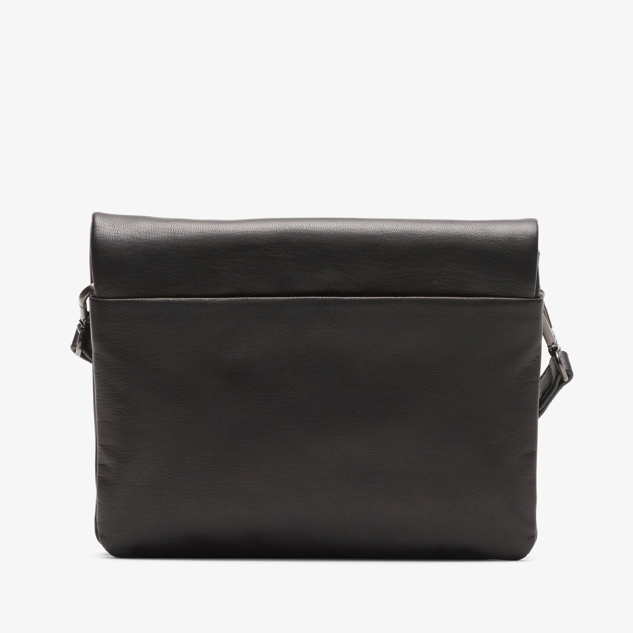 Womens Treen Medium Black Leather Across Body Bag | Clarks UK