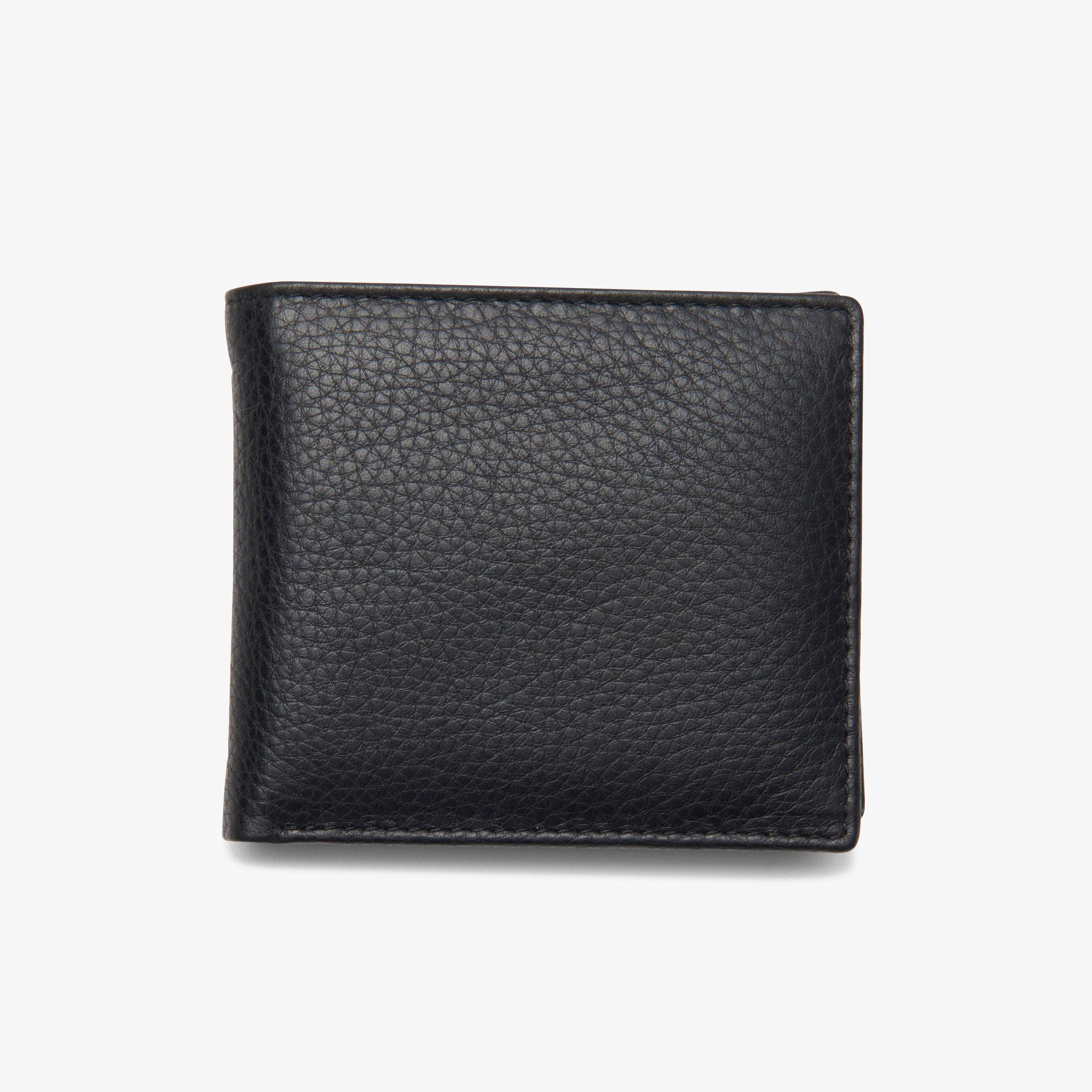 MENS Garnet Mid Black Leather Wallet | Clarks UK