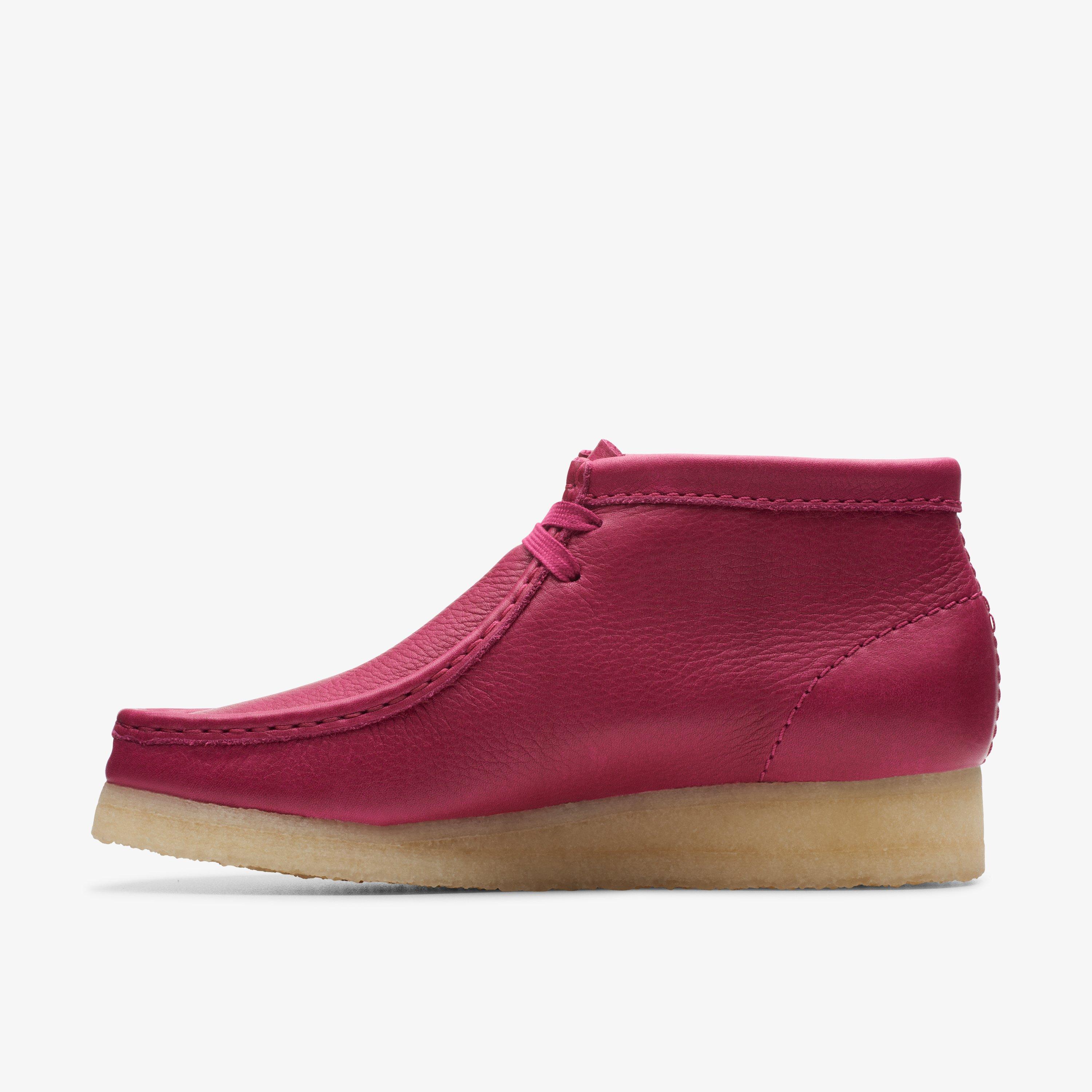 Clarks Originals Pink Faux-Suede Wallabee Oxfords - ShopStyle Flats