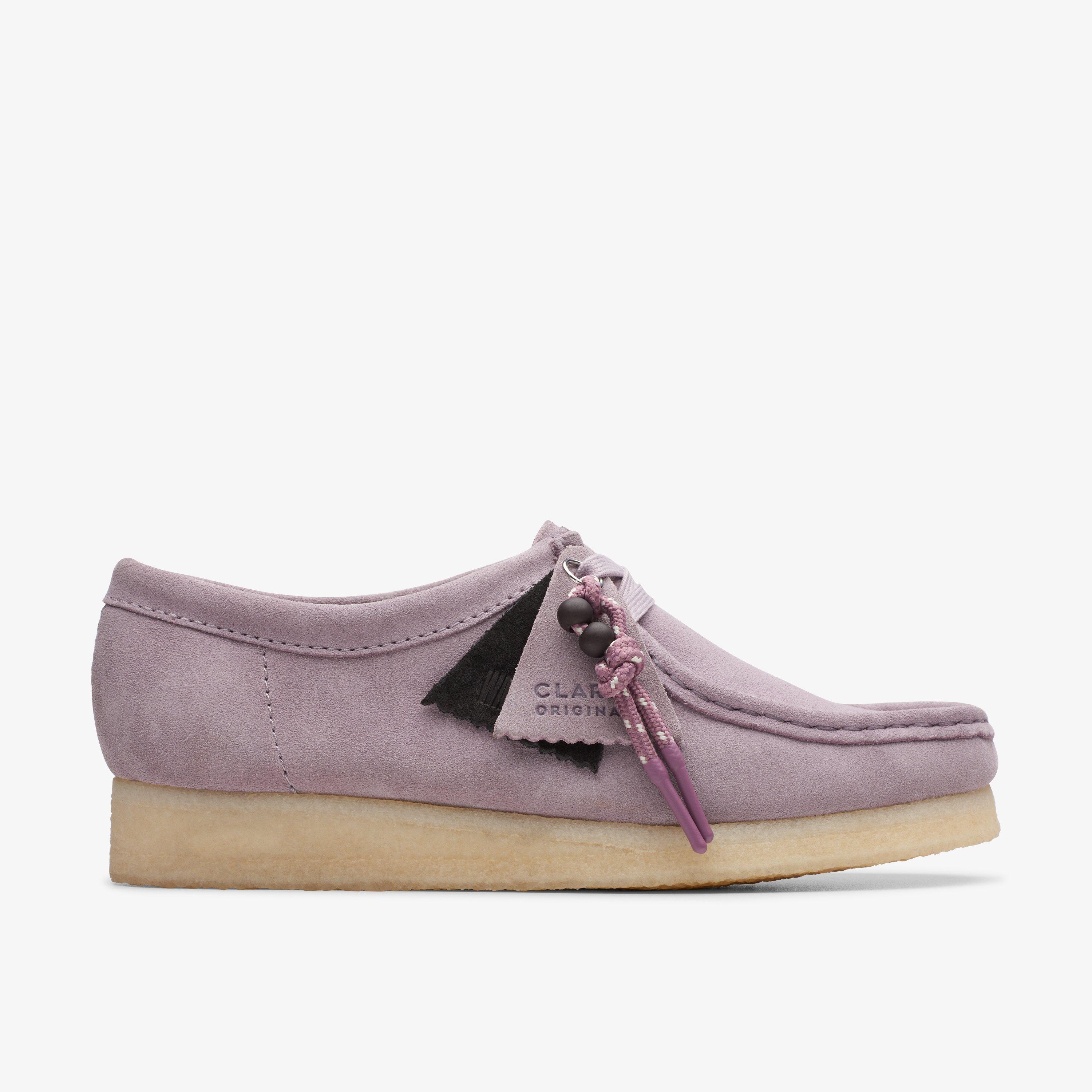 WOMENS Wallabee Mauve Suede Shoes | Clarks CA