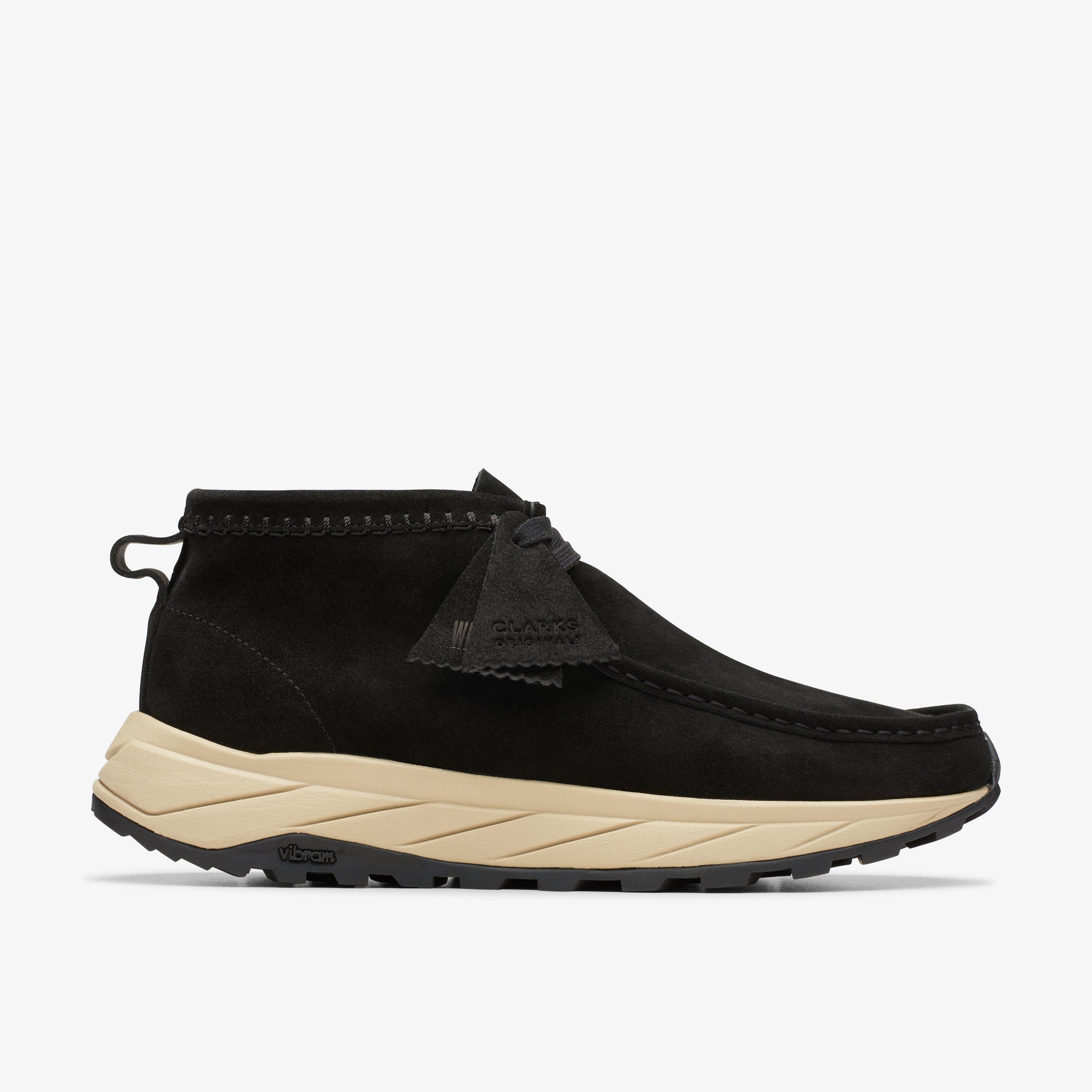 Wallabee Eden Black Suede Ankle Boots Wallabee Lace Up Walking, view 1 of 7