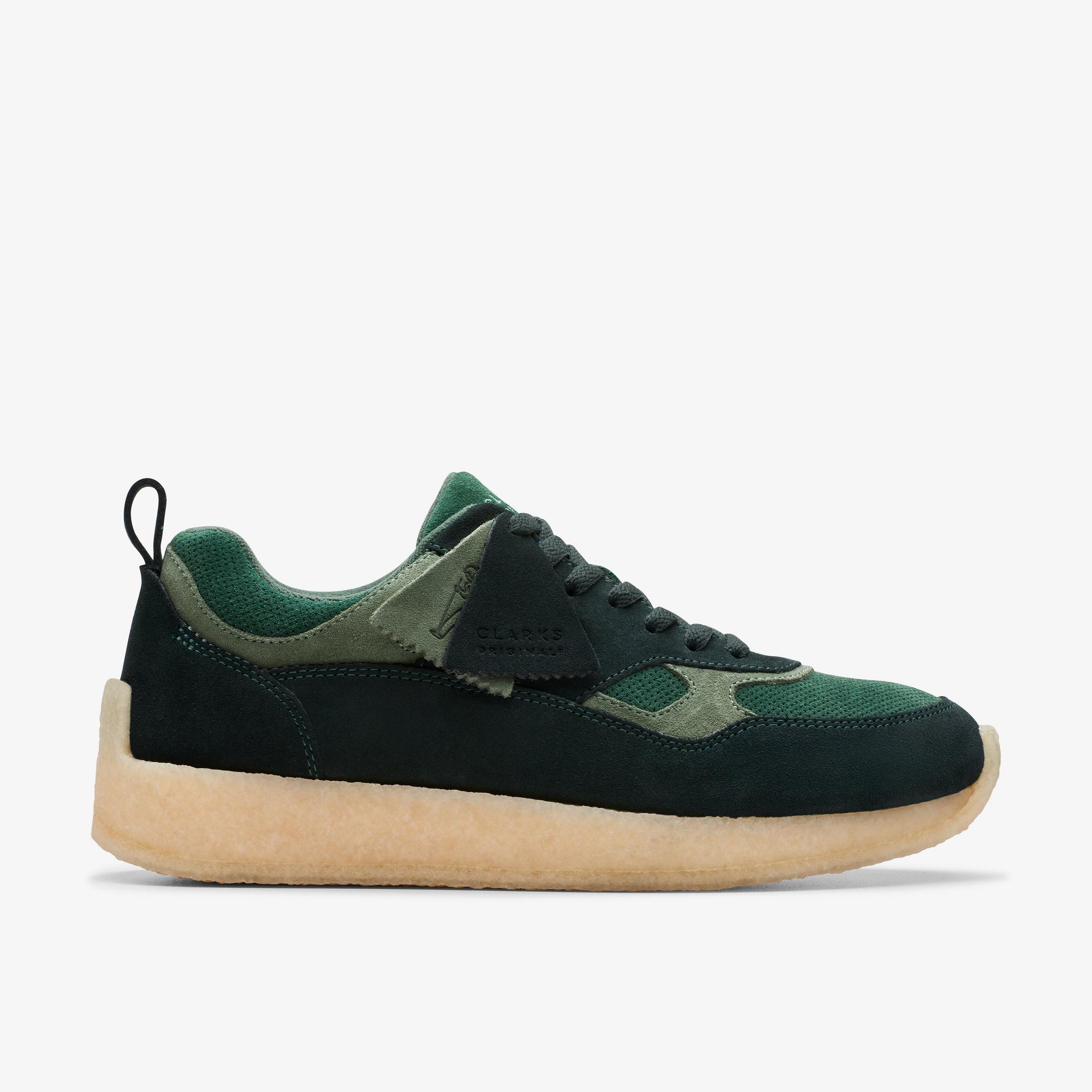 8th St Lockhill Dark Green Combination Trainers, view 1 of 7