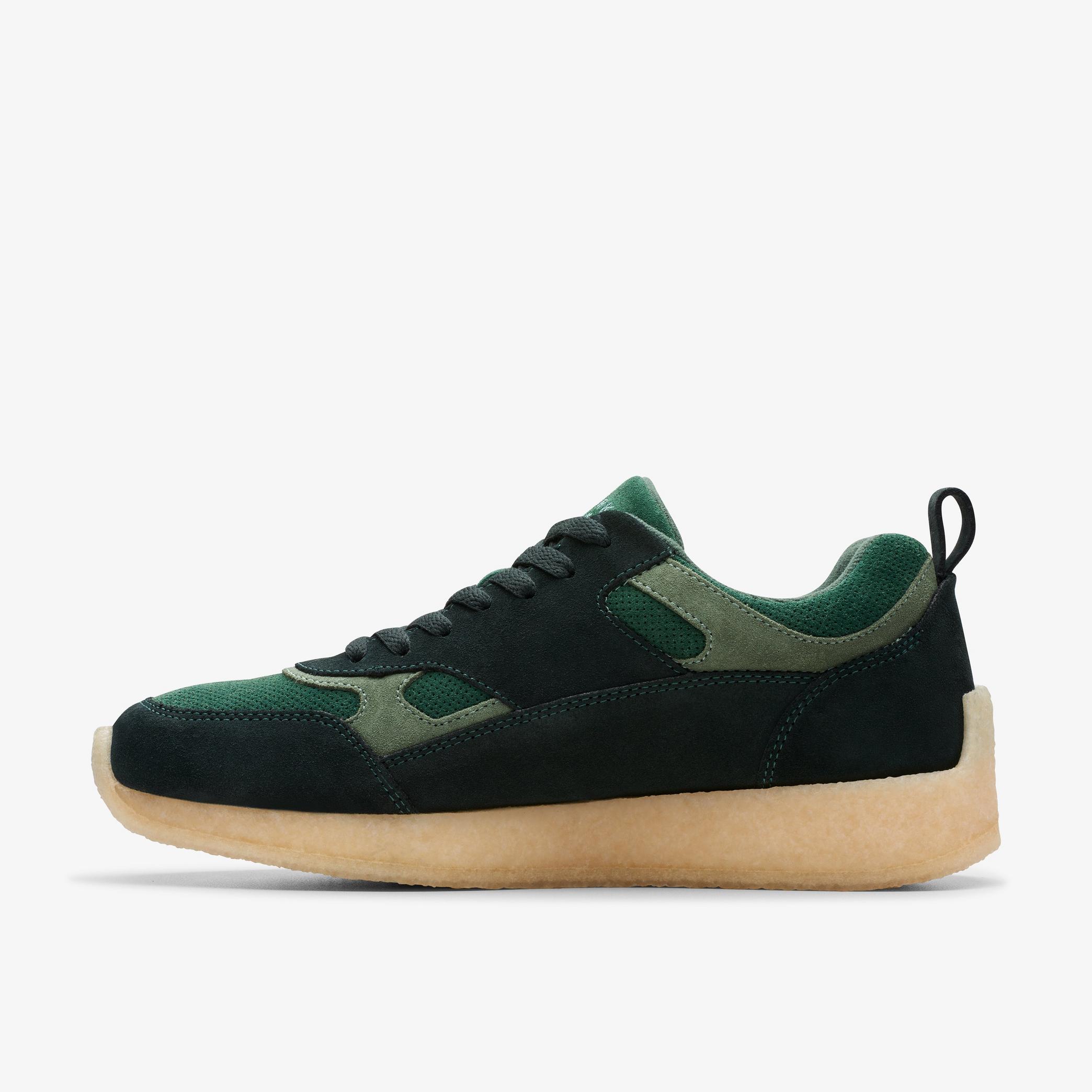 8th St Lockhill Dark Green Combination Trainers, view 2 of 7