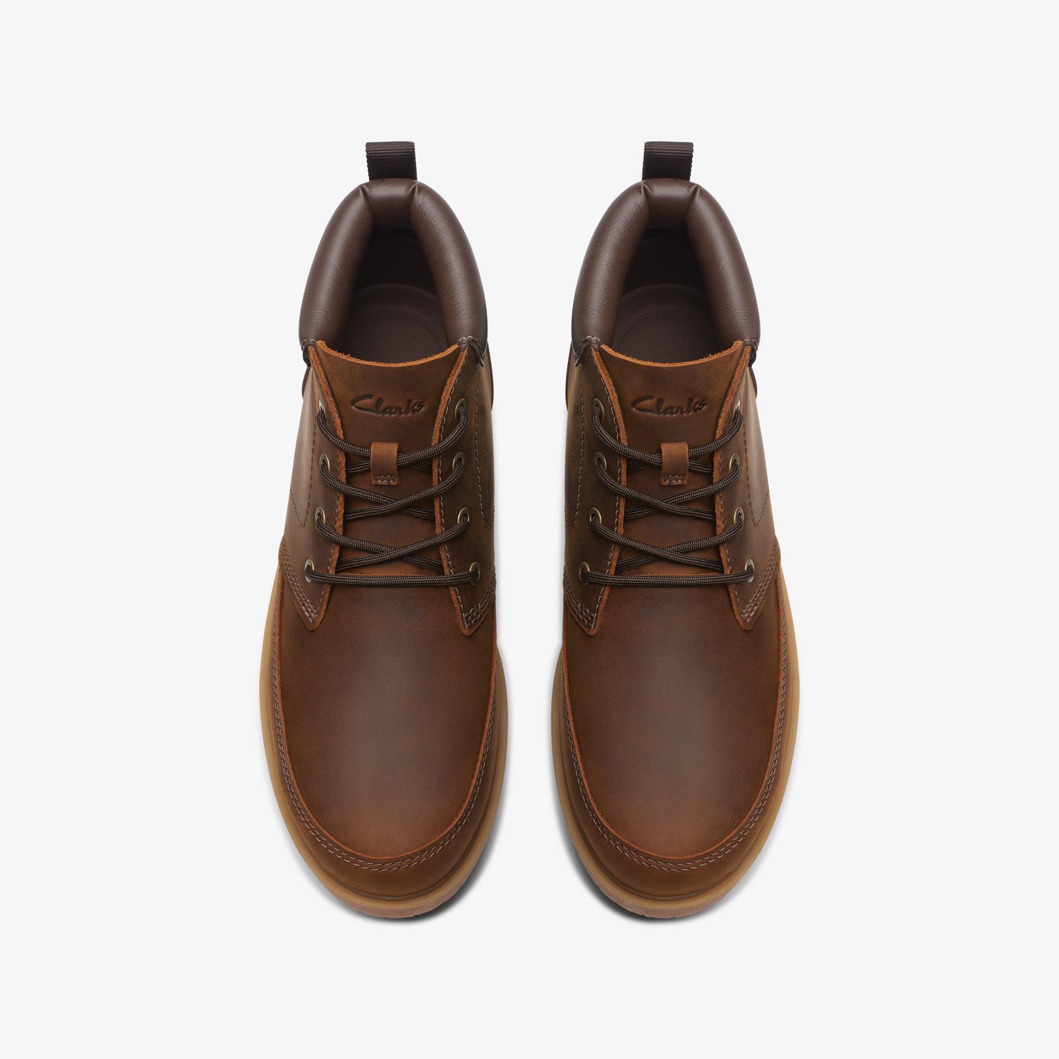 MENS Rossdale Mid Beeswax Leather Ankle Boots | Clarks US