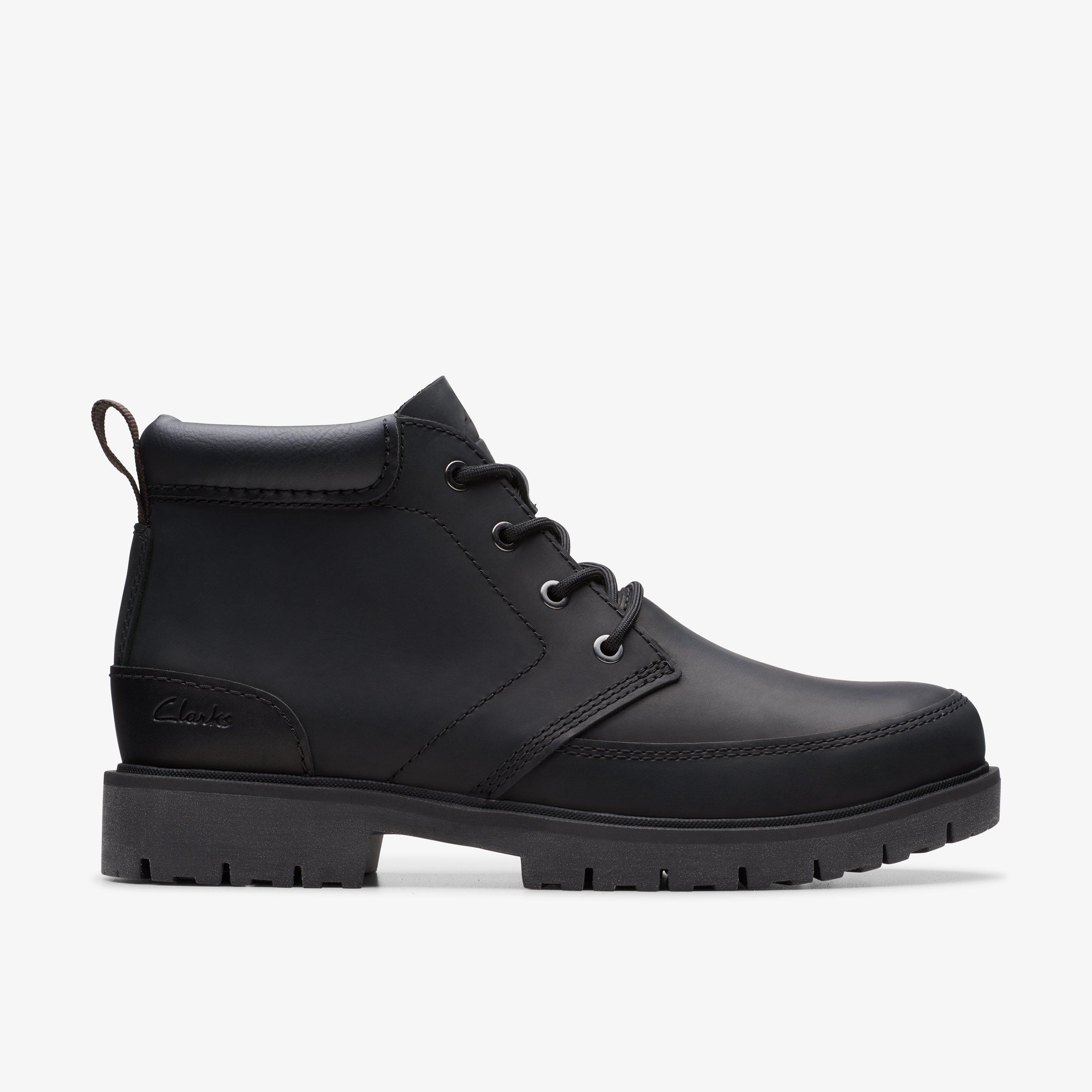 Clarks black hot sale men