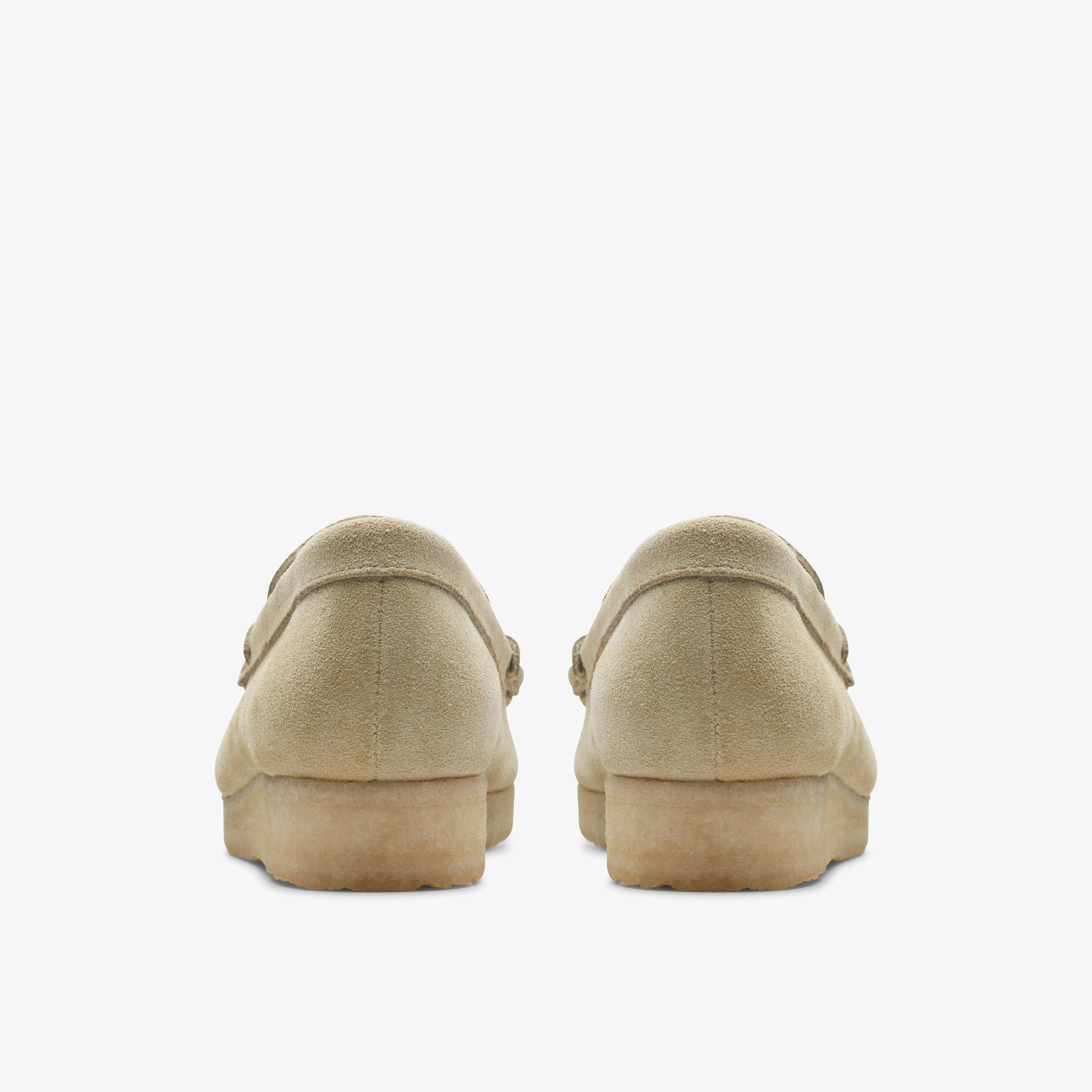 Clarks suede loafers womens best sale